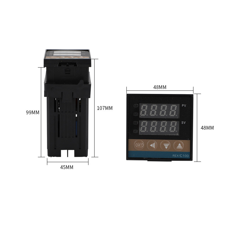 Digitaler Pid-temperaturregler Mit Hd-digitalanzeige, Mehrsignal, Vollautomatischer, Einstellbarer Digitaler Pid-thermostat, 220 V