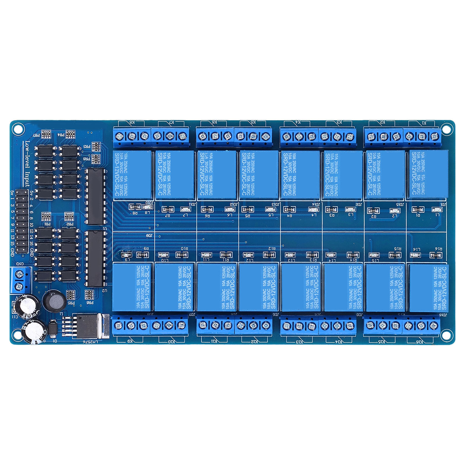 Hochpräzises 16-kanal-12v-relaismodul Mit Rj45-schnittstelle Für Industrielle Anlagen Und Geräte