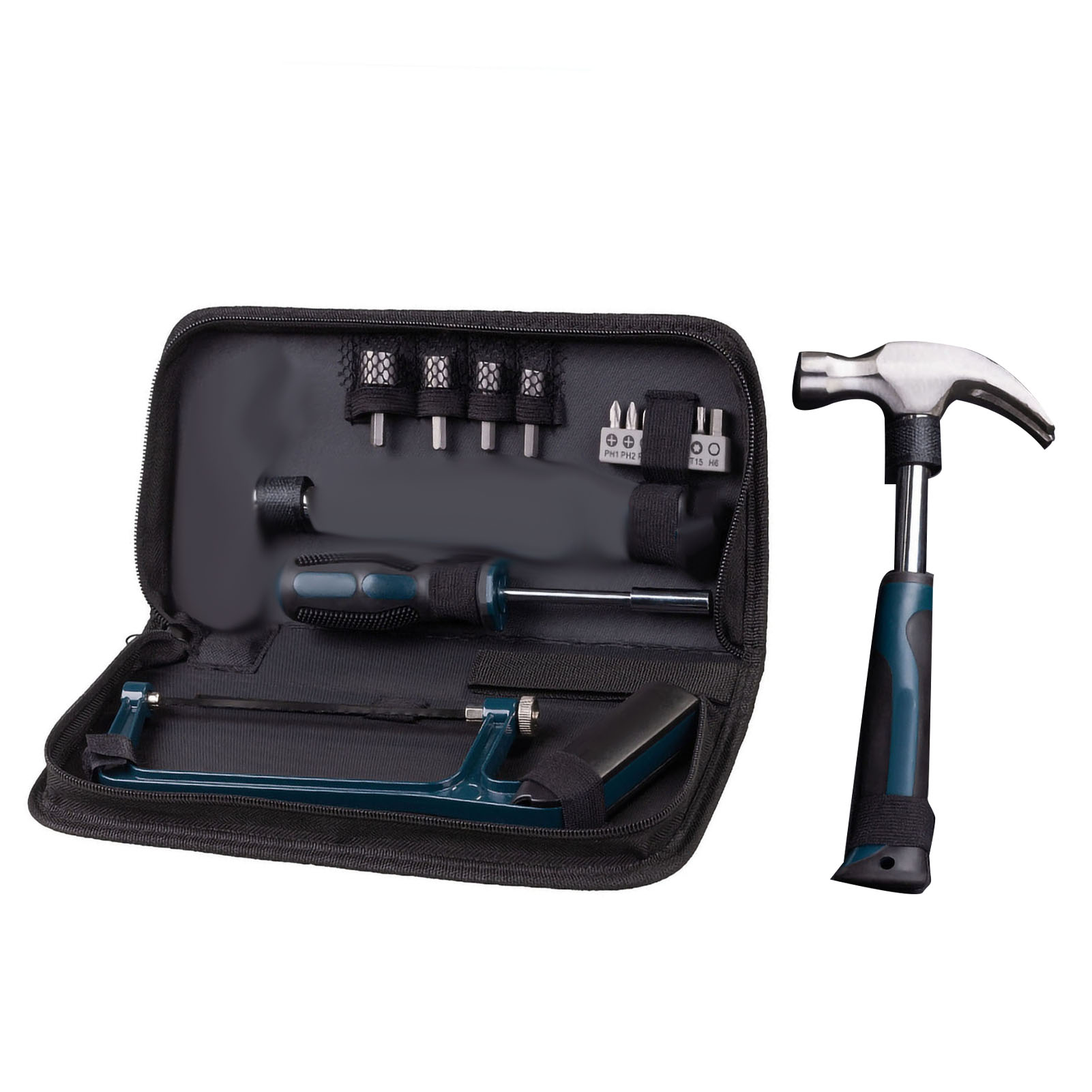 Multifunktionales Handwerkzeugset Für Haus Und Garage, Mit Aufbewahrungsbox (15-teilig).