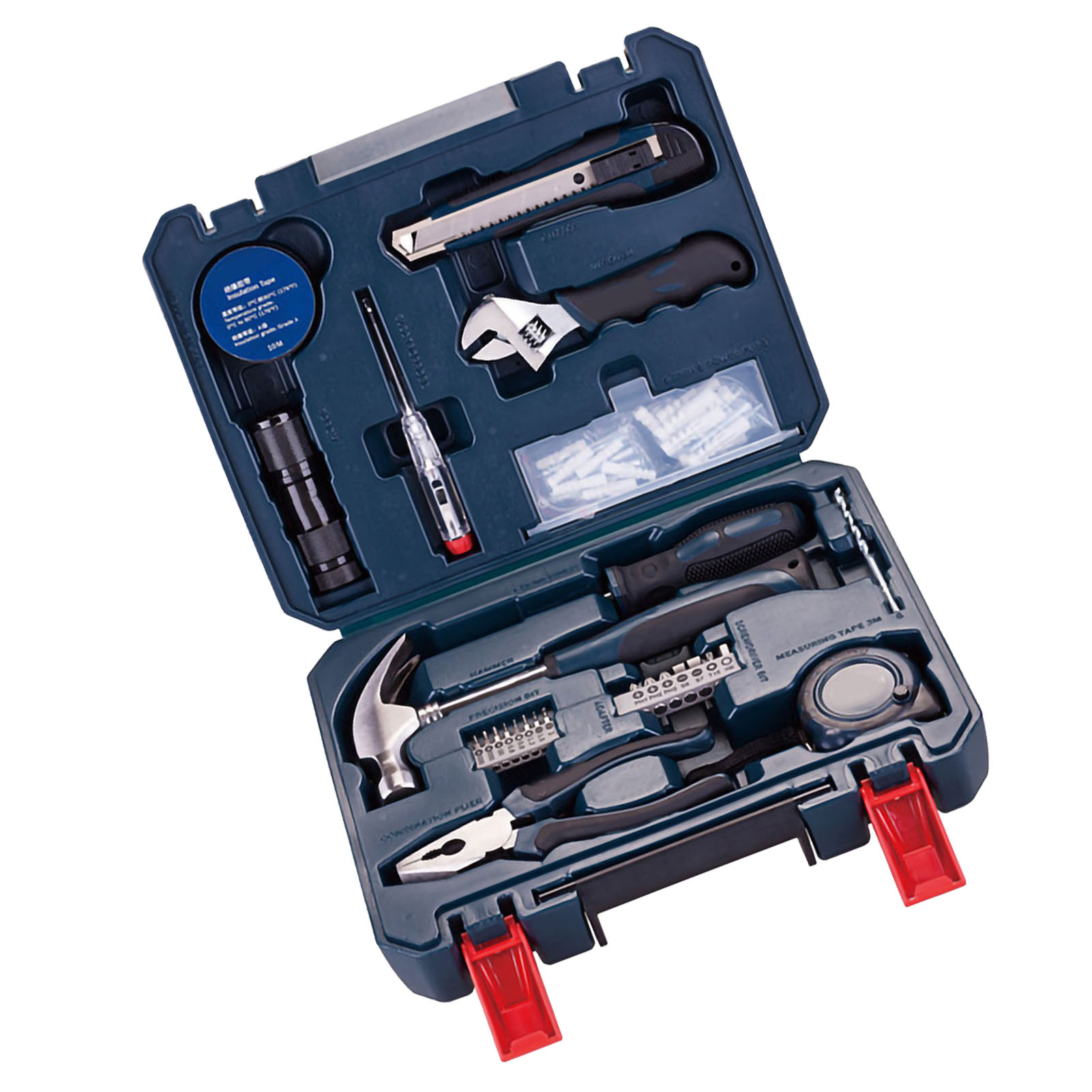 Multifunktionales Handwerkzeugset Für Haus Und Garage, Mit Aufbewahrungsbox (66-teilig).