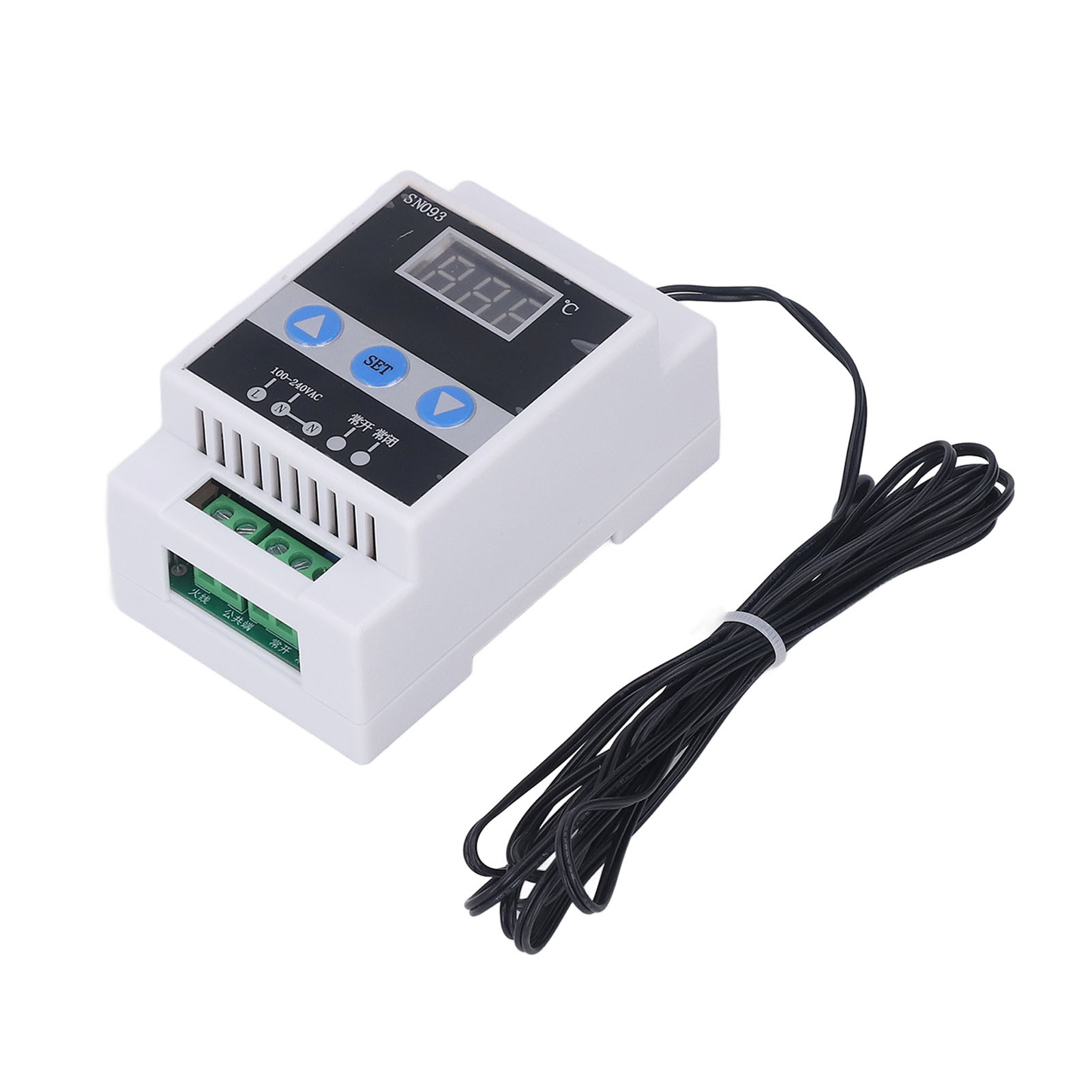 Digitaler Temperaturregler Mit Display, Einfache Installation, Isoliertes Netzteil, 110–240-v-thermostat, Wassertropfensonde