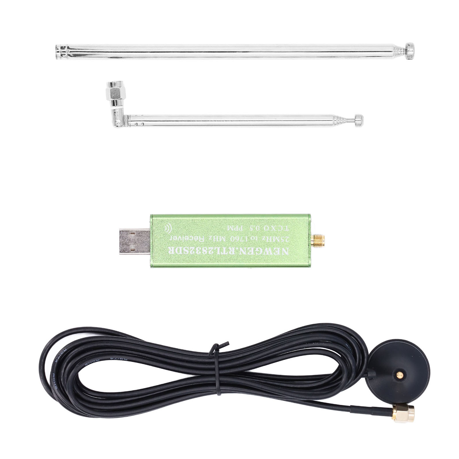 Software-definiertes Radio (sdr)-kit Mit Rtl2832u R820t2 Tv-scanner-empfänger, Vollband 25–1760 Mhz
