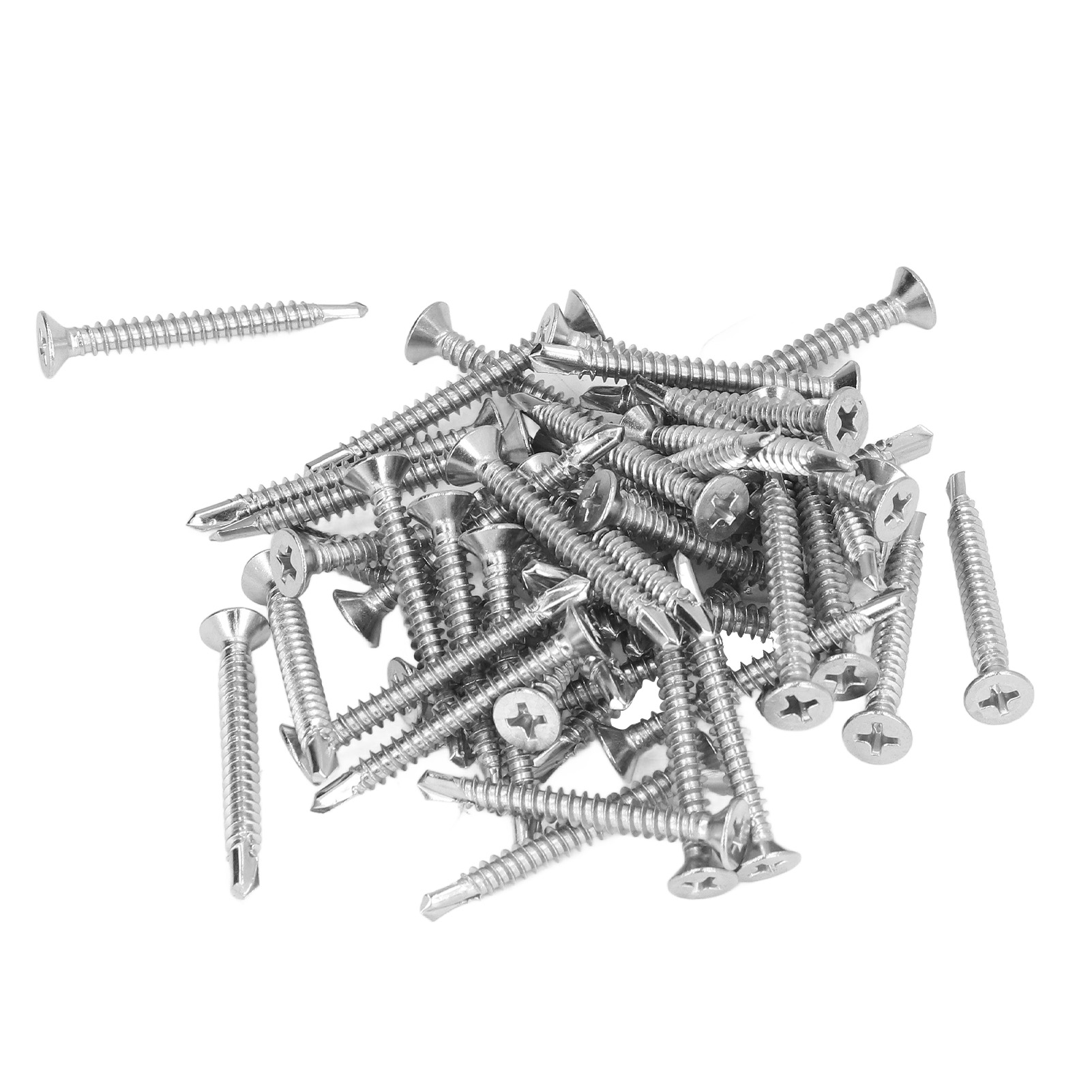 100 Senkkopfschrauben Aus Edelstahl 304, Ersatz-kreuzschlitzschrauben, Nenndurchmesser 38 Mm, M4.2-18