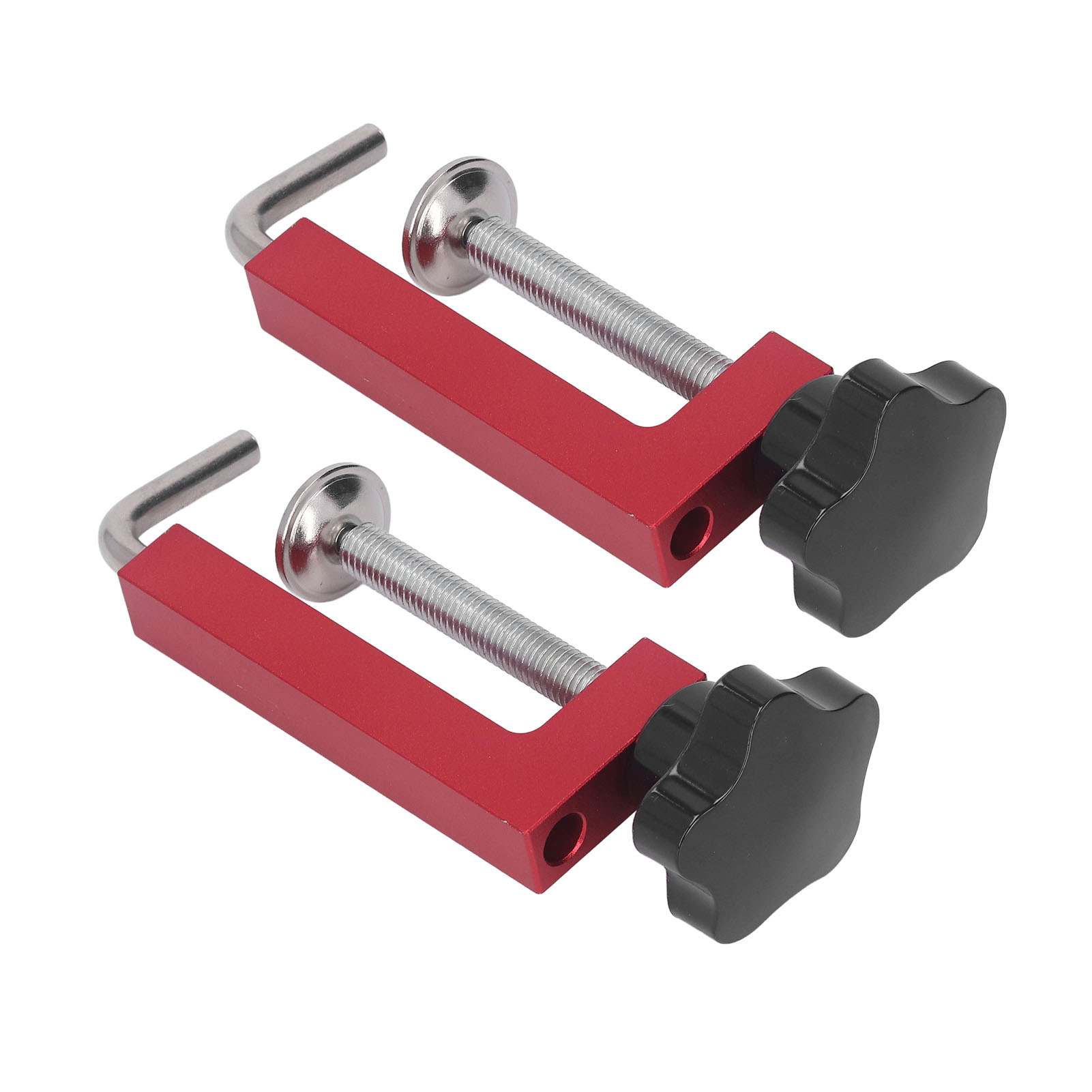 Satz Aus 2 G-förmigen Klemmen Aus Aluminiumlegierung, 35-160 Mm, Für Tischkreissägen Für Holz.