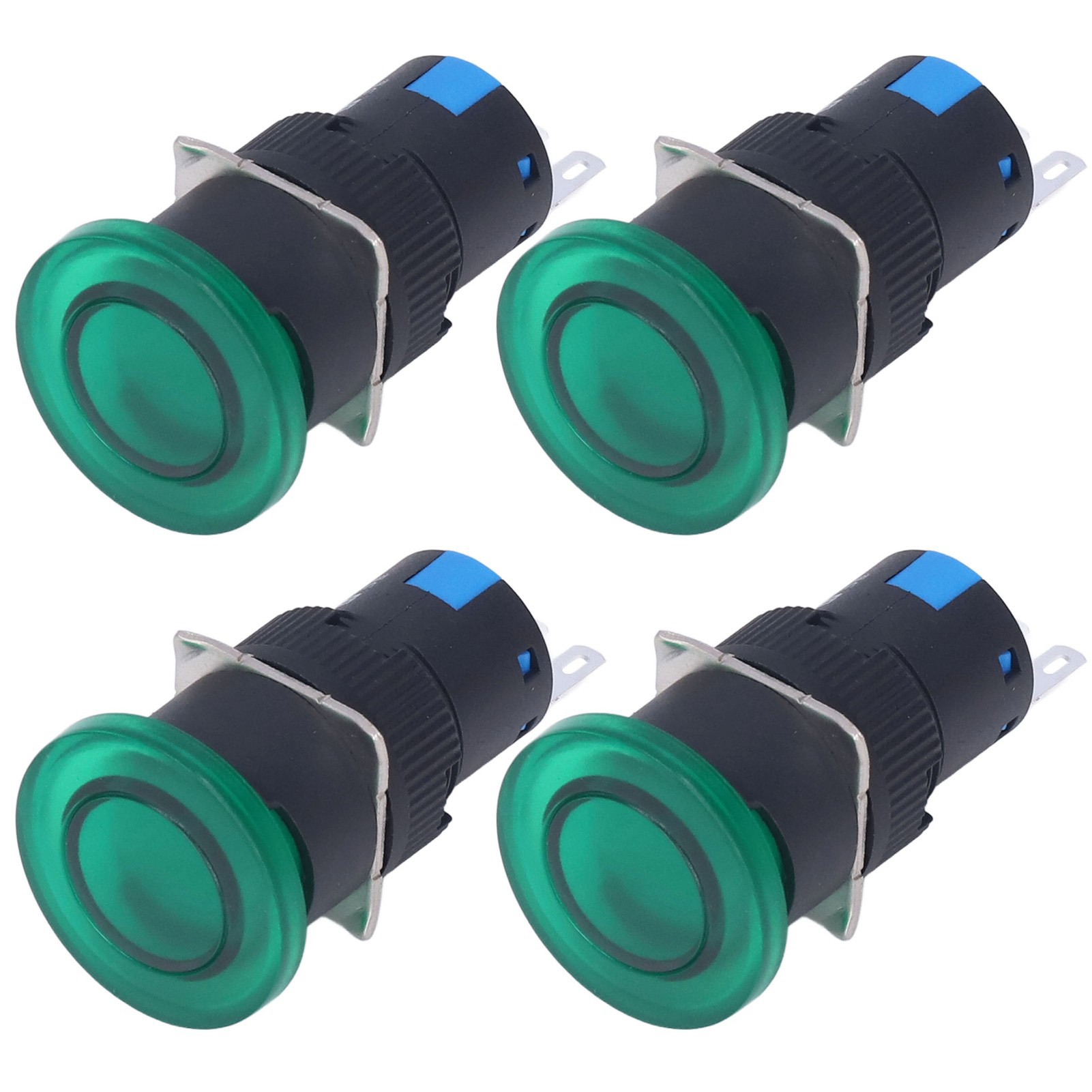 Zubehörset Mit 25 Kurzzeitigen, Selbstrückstellenden Berm-drucktastern, 16 Mm, 3 Pins, Für Bem-la16-11m-g-geräte