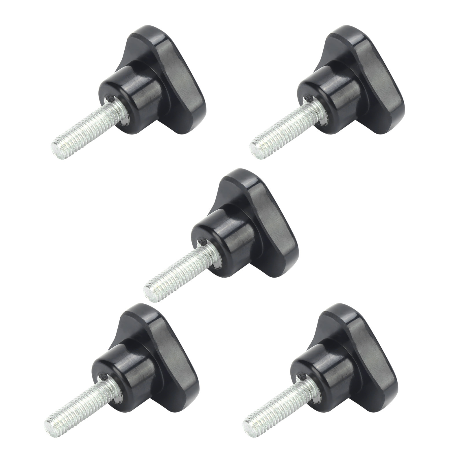 Satz Mit 5 Dreieckigen Rändelschrauben Für Handdrehbänke, Verriegelungsgriff, M6x32x20