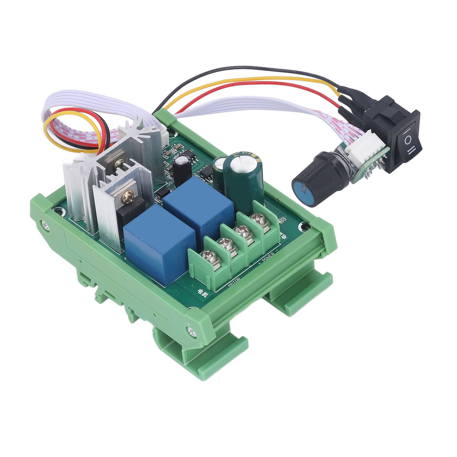 Pwm-motordrehzahlregler, Schienenmontierte Steuerplatine, Umfangreiche Anschlussmöglichkeiten, 10-a-drehzahlregler, 12 V Dc – 55 V Dc