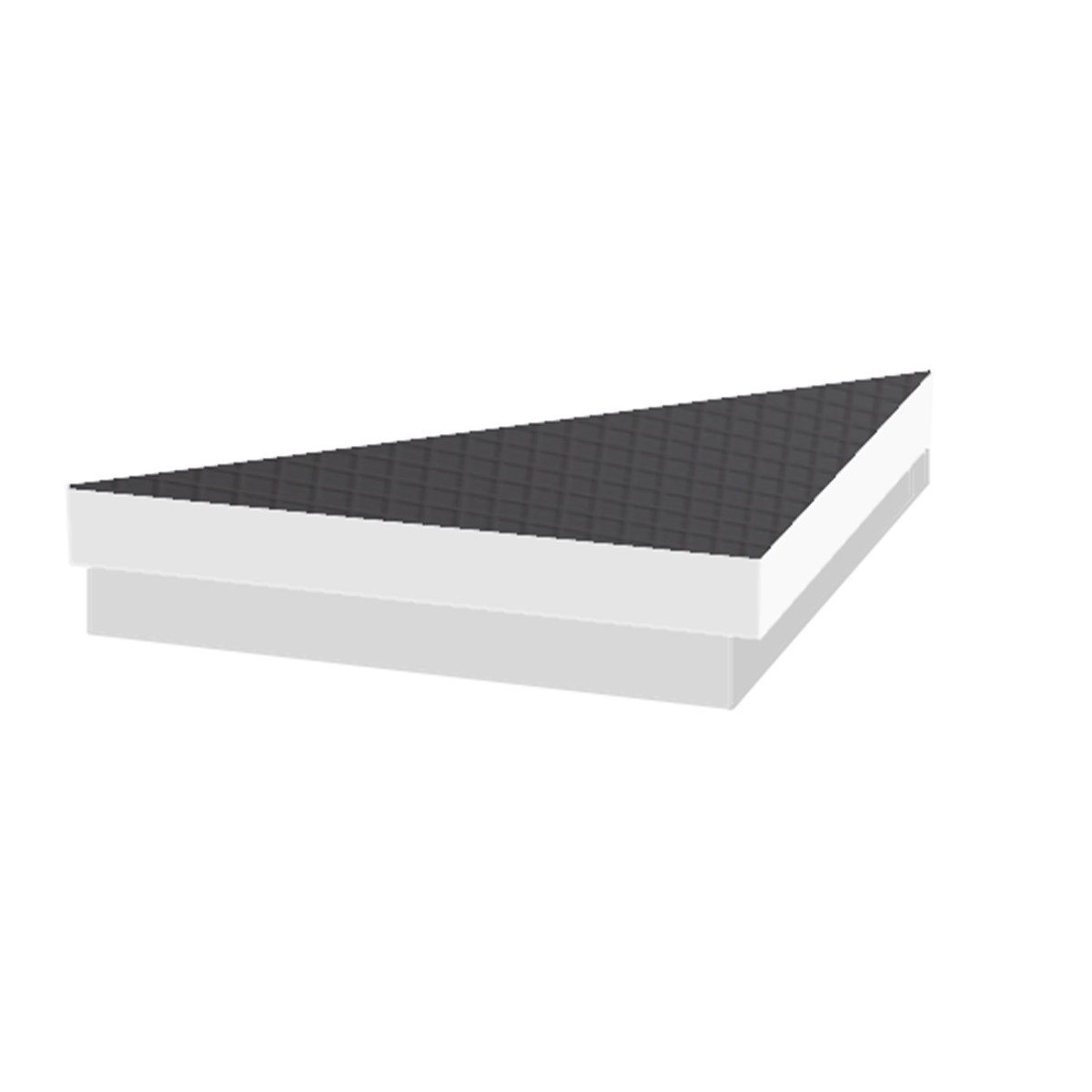 Eckbank bereit zum Fliesenlegen in xps – 790 x 560 x 100 mm Hamam 2