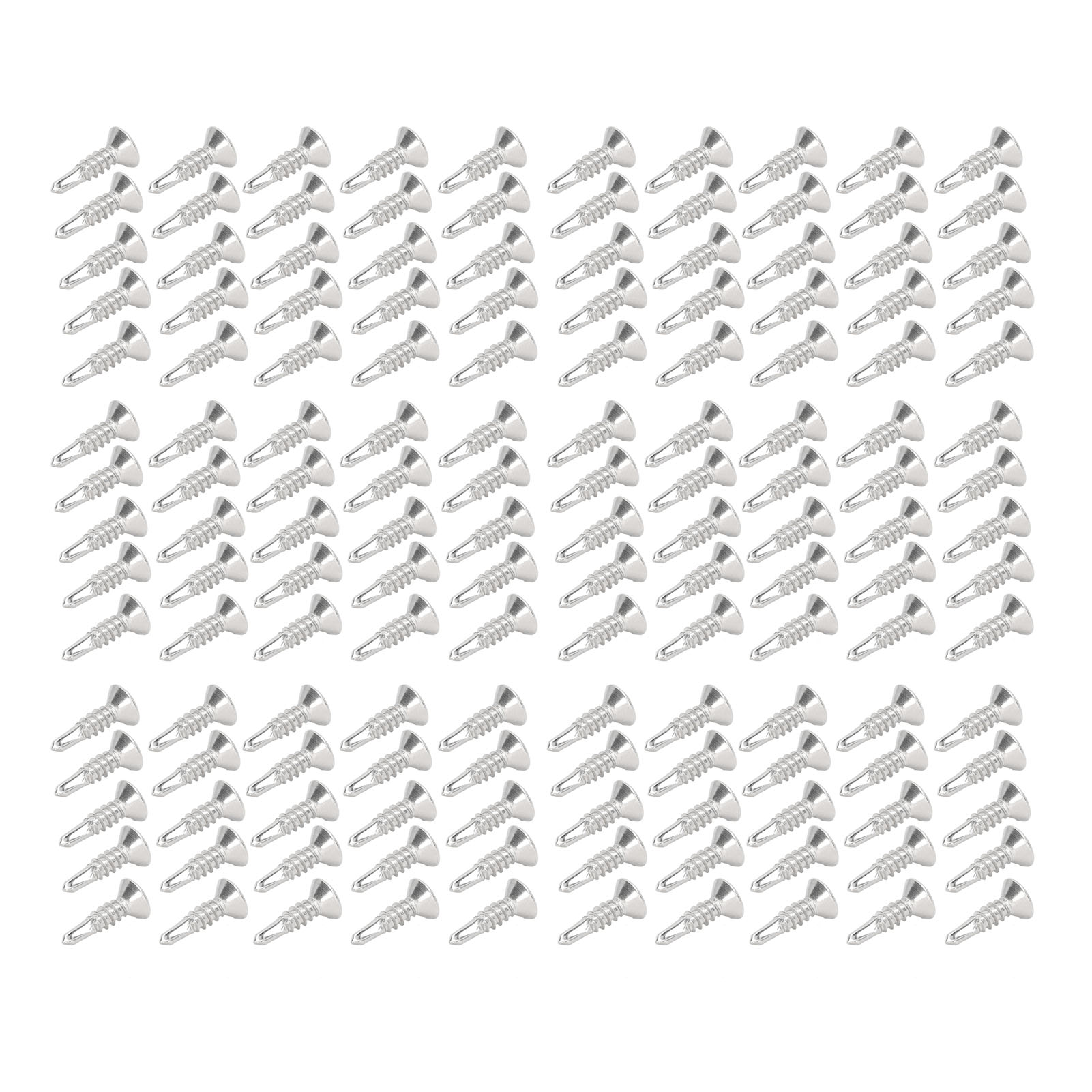 150 Selbstbohrende Schrauben Aus Edelstahl 304, 19 Mm Phillips-senkkopf, Für Industrielle Anwendungen, M4,8-16