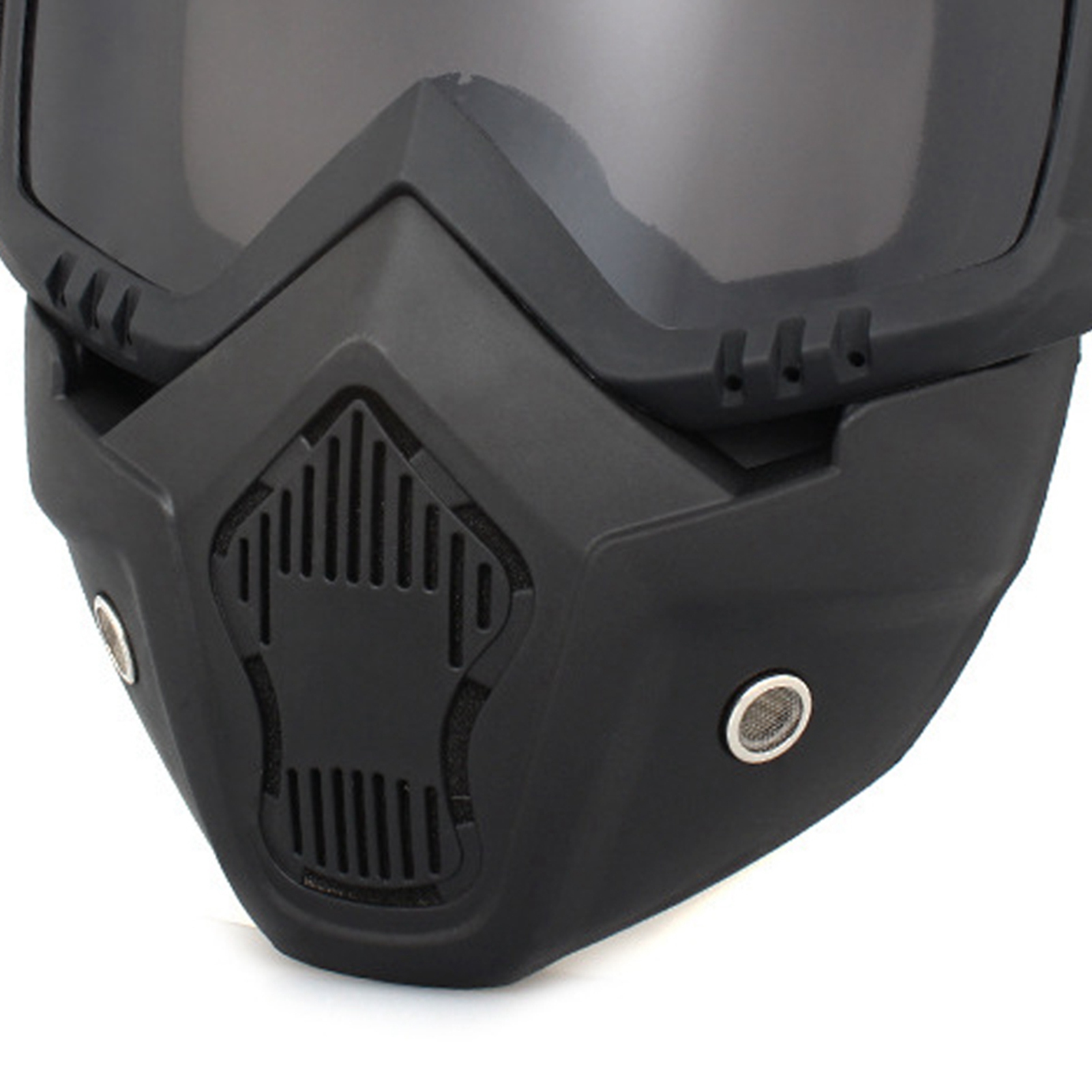 Schutzbrille Für Motorradhelme Mit Visier Und Winddichten, Grauen Gläsern, Ideal Für Fahrten Im Freien.