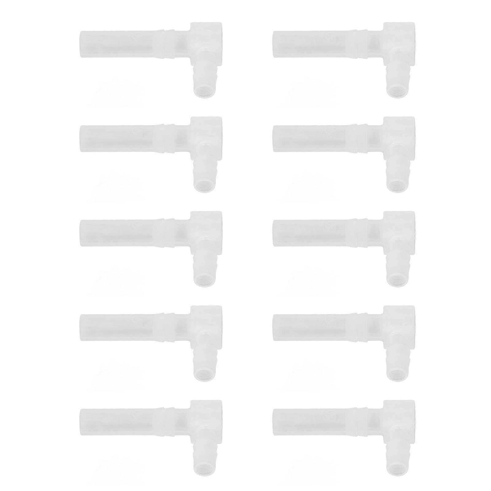 Set Mit 10 90°-winkelverbindern Für Pp-rohre, 8 X 10 Mm Reduzierstücke
