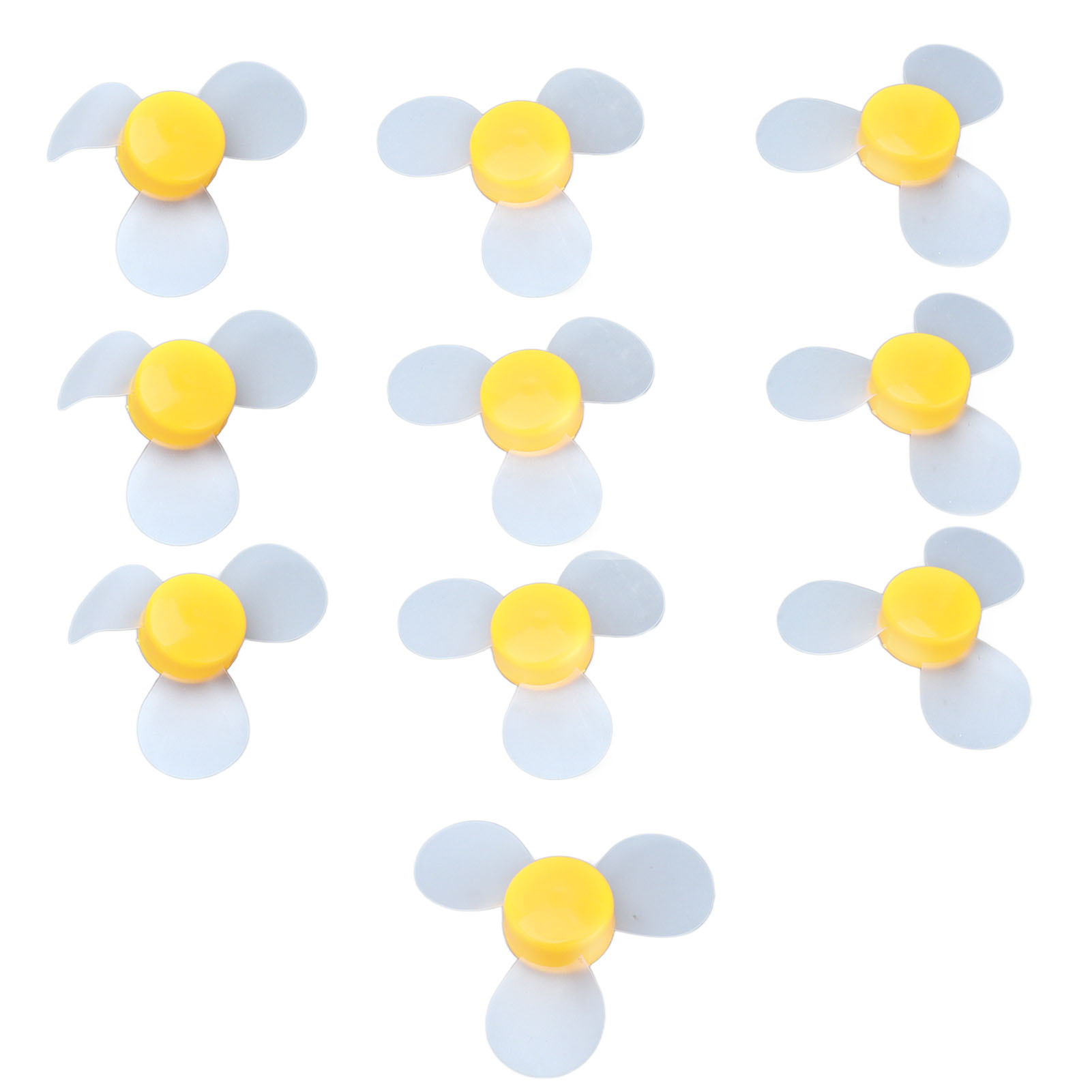 Packung Mit 10 Flexiblen Dreiflügeligen Propellern Für Mini-ventilatoren, Elektronisches, Wissenschaftliches Und Pädagogisches Spielzeug, 65 Mm