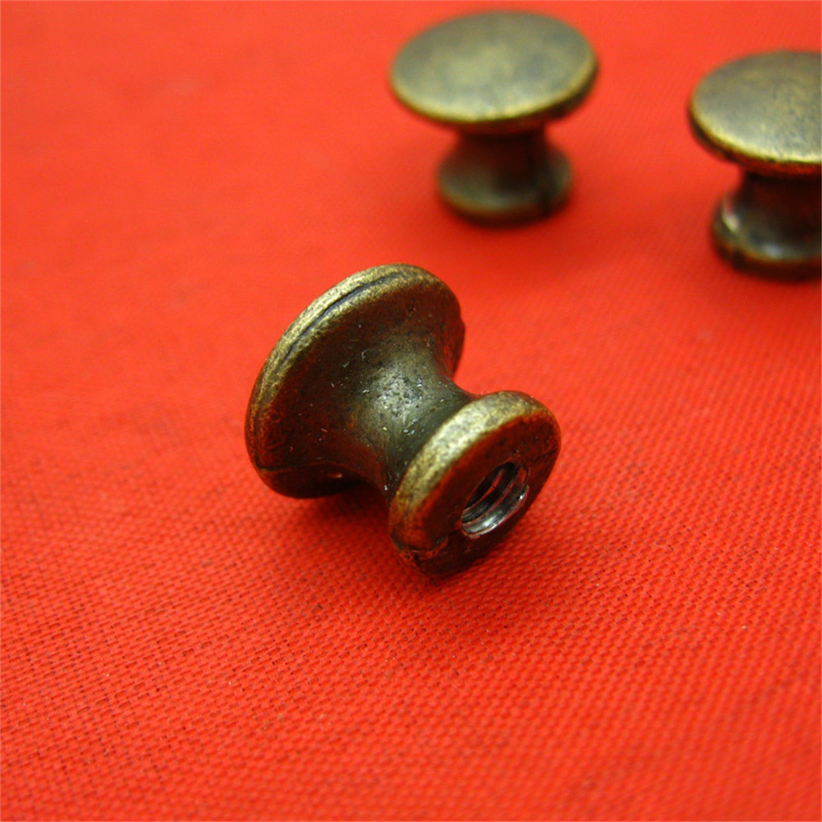 Vintage Runde, Pilzförmige Möbelknöpfe, Schubladengriffe Aus Metalllegierung Für Schmuckkästchen, 20er-set