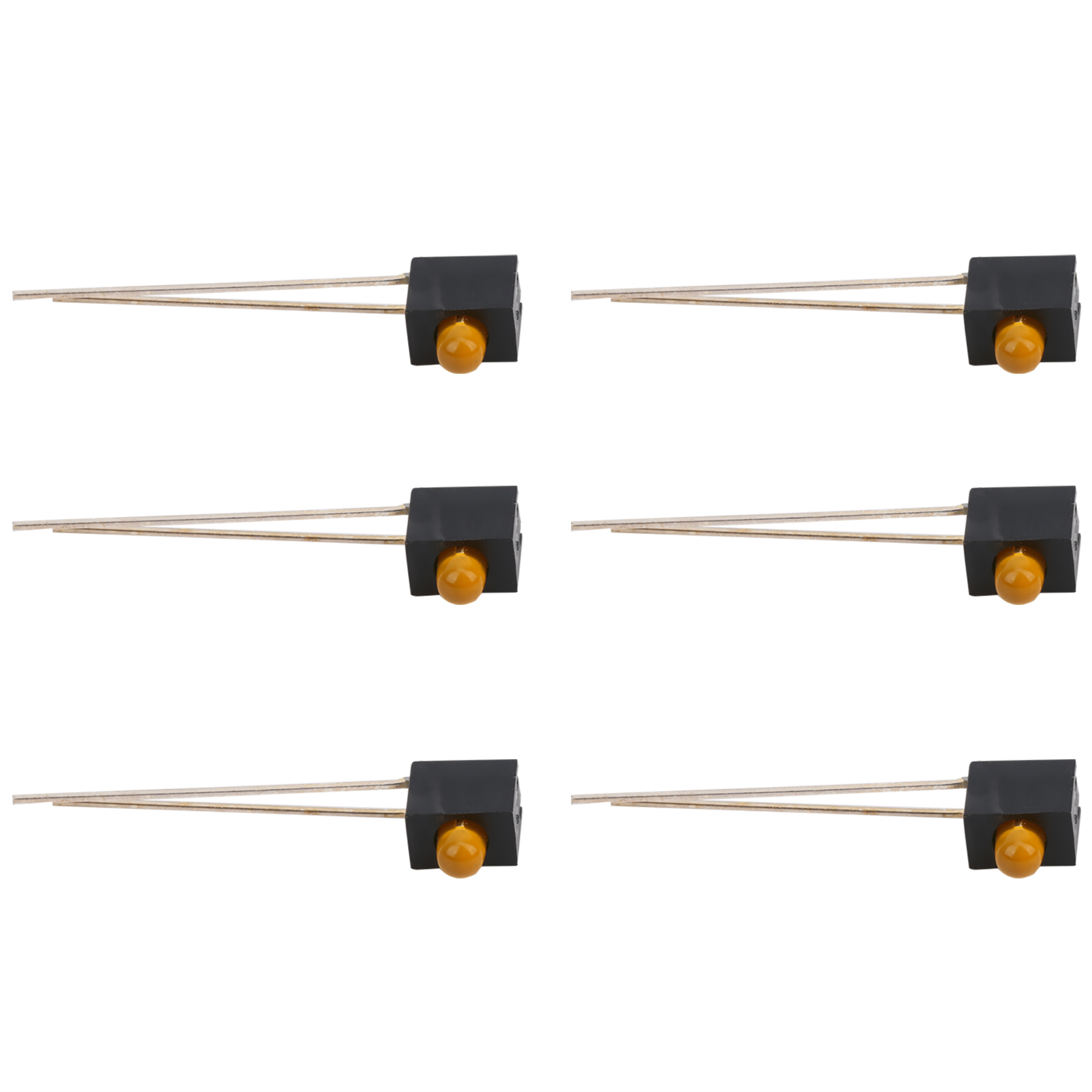 Packung Mit 100 Led-halterungen, 3 Mm Lampenschirm, 90°-winkelstück, Industrielle Steuerungskomponenten Für Orangefarbene Beleuchtung.