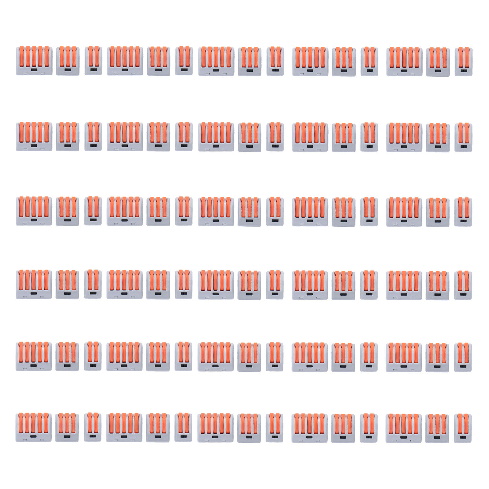 Packung Mit 90 Kompakten Drahtverbindern, Schnellverbinder-klemmenblöcken, 250 V, 32 A, Orange
