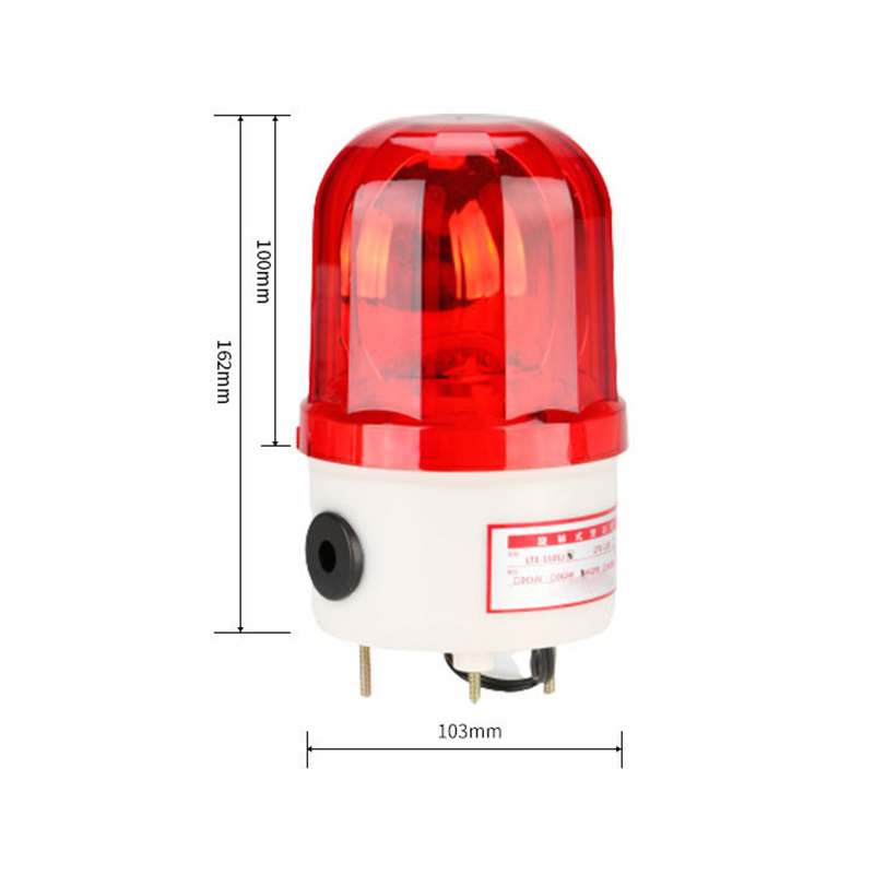 Rotierende Led-signalleuchte, Geräuschpegel 90 Db, Wasser- Und Staubdicht, Mit Roter 12-v-led-lampe.