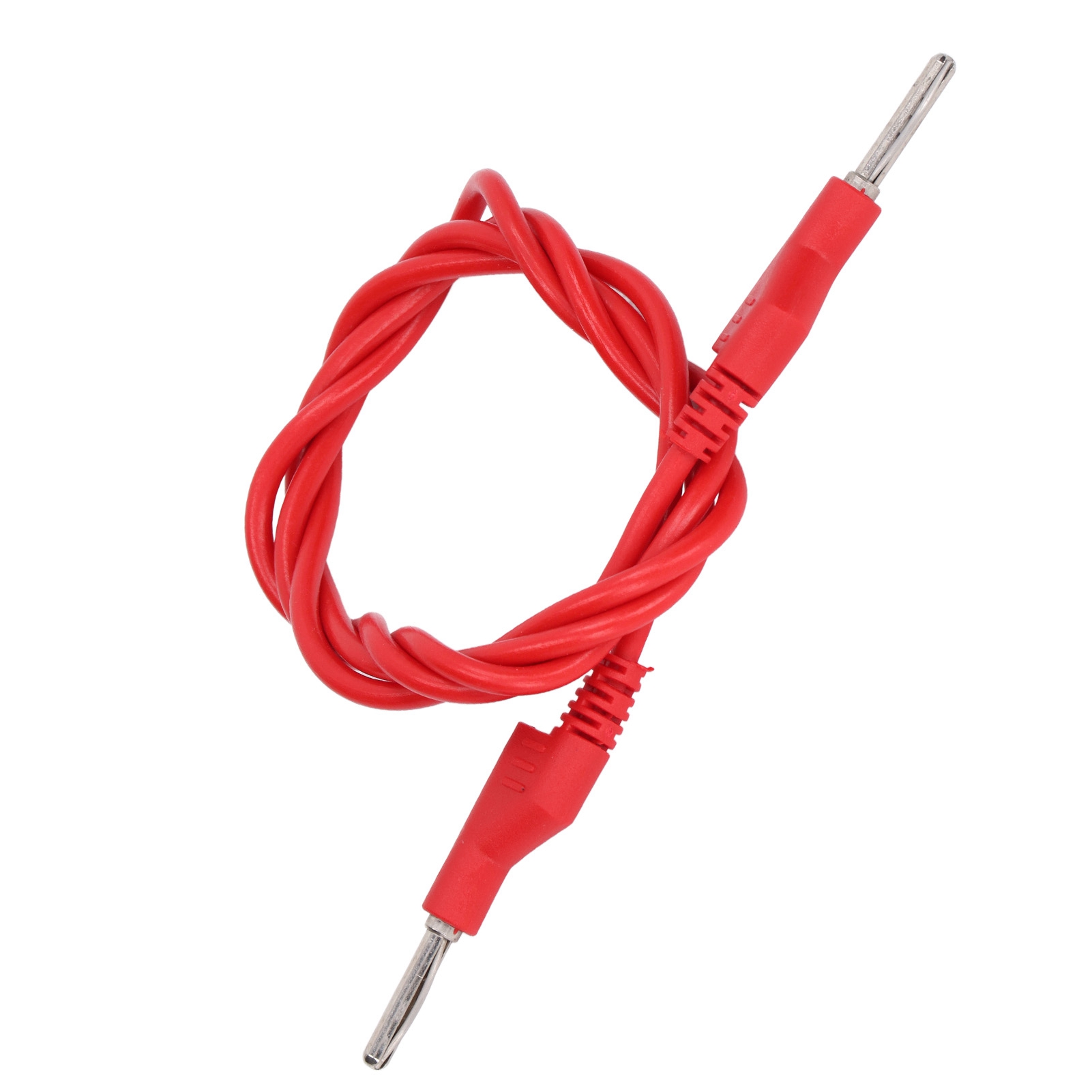 Stapelbares Hochspannungs-prüfkabel In Pistolengriffform Mit 4 Mm Bananenstecker (stecker-stecker), Referenz J.70023, Rot.