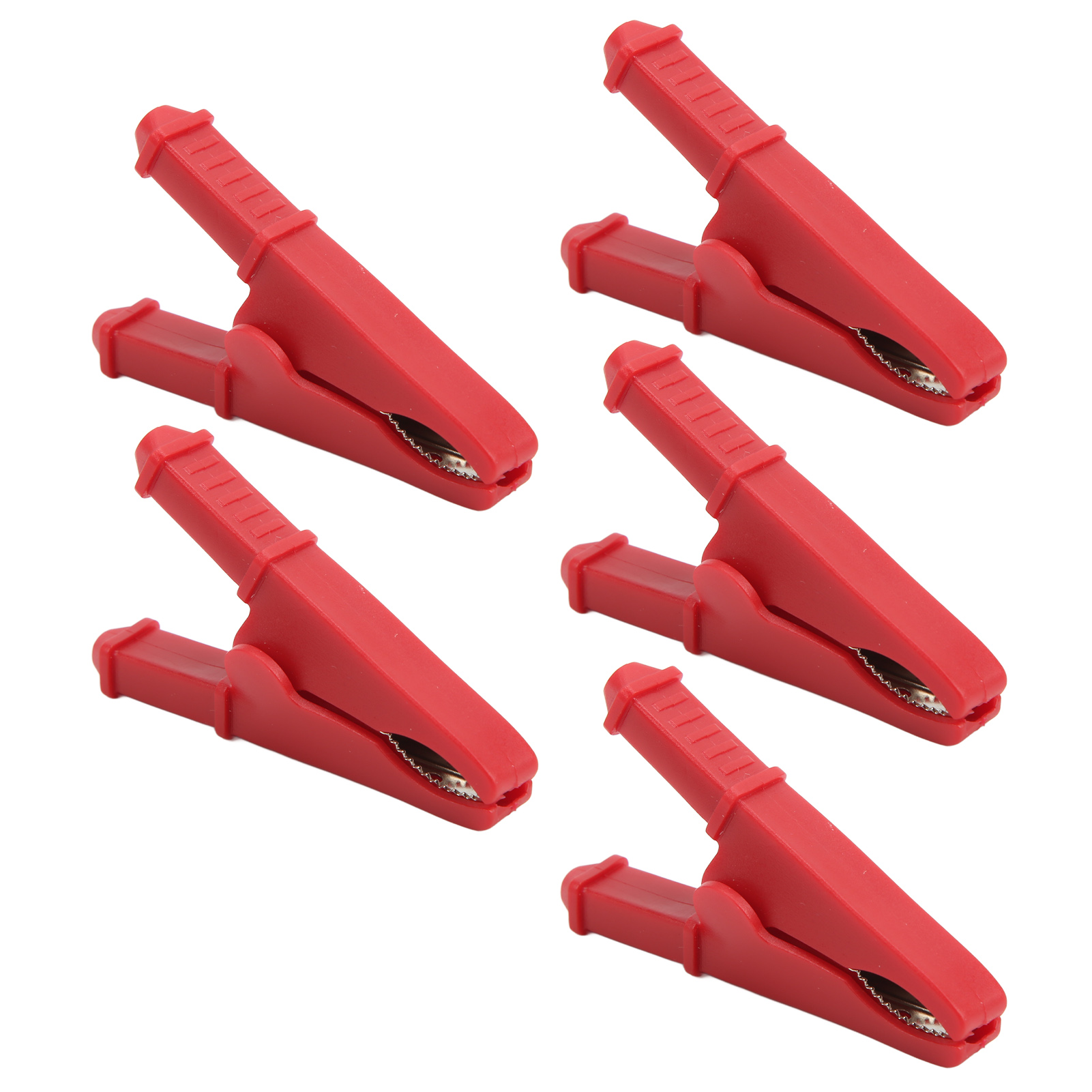 Set Mit 5 Elektrischen Prüfklemmen, Ausgezeichnete Leitfähigkeit, Korrosionsbeständigkeit, Mini-prüfklemmen Für Elektronische Geräte (rot).