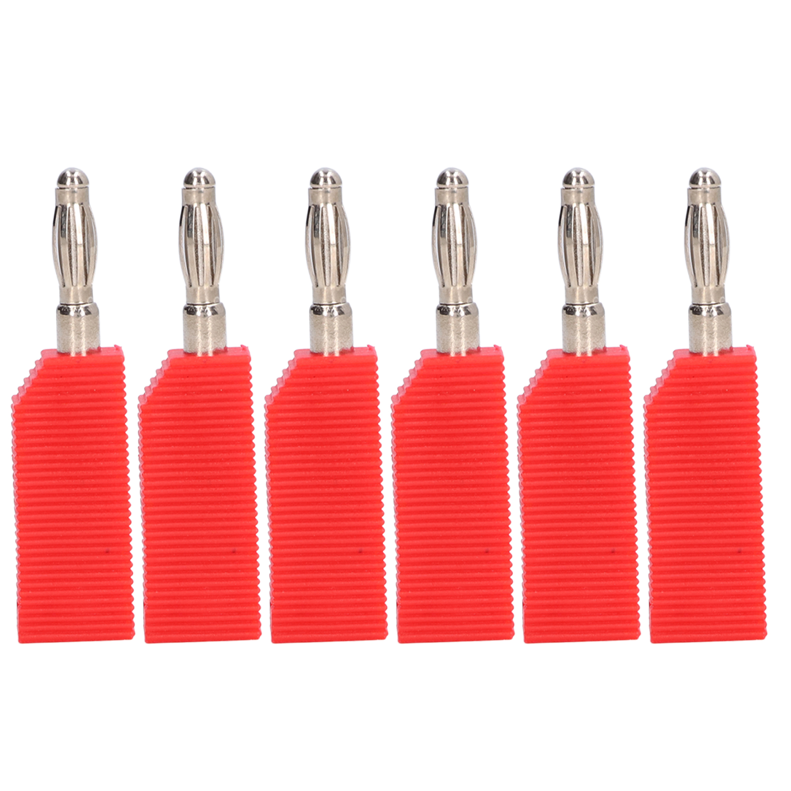 Packung Mit 10 Lötfreien 4-mm-bananensteckern Aus Messing (pe), Elektrisches Prüfzubehör J.10030 Rot