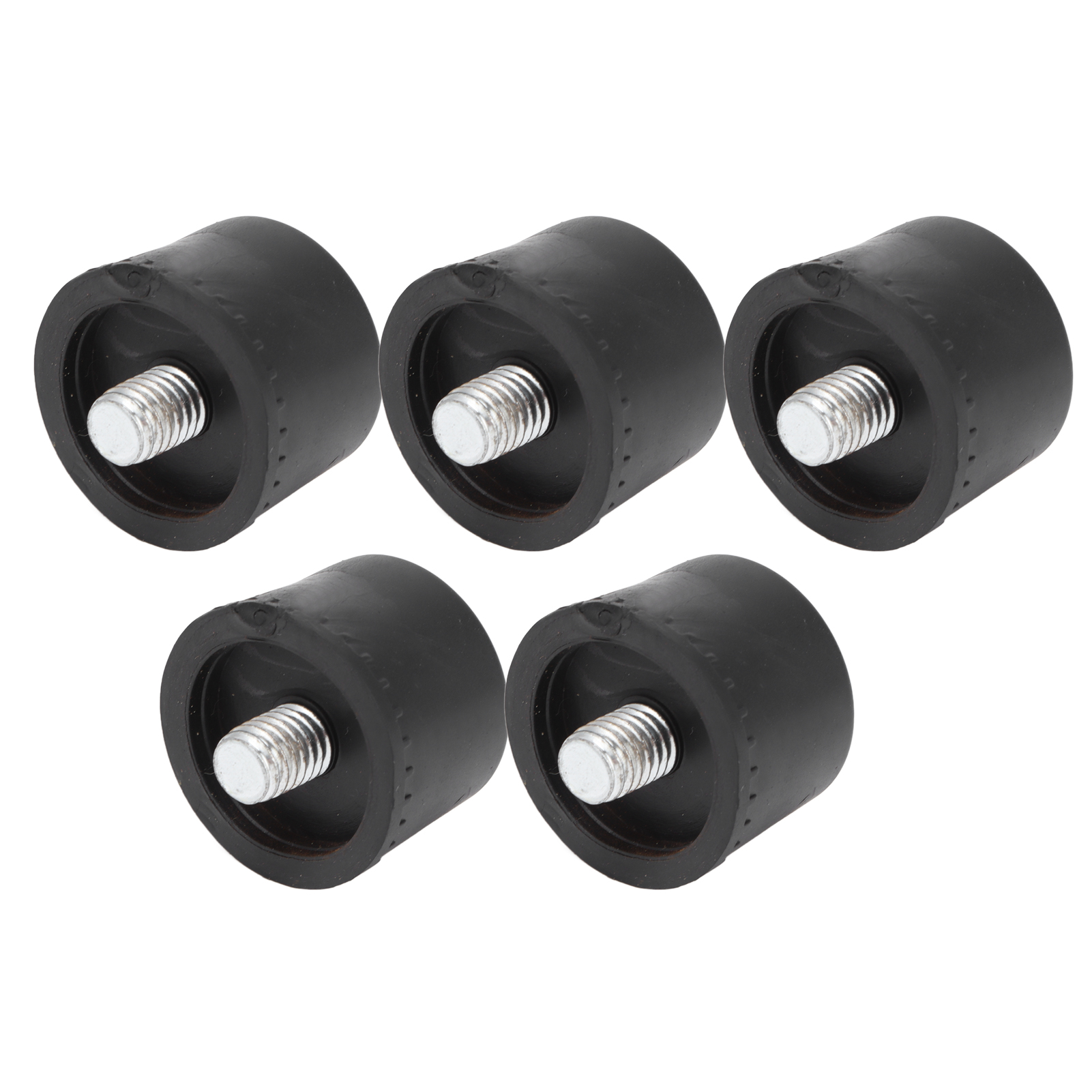 Set Mit 5 Schwarzen Gummihammerspitzen, Rutschfest Und Ölbeständig, Für Den Hausgebrauch (ø 30 Mm).