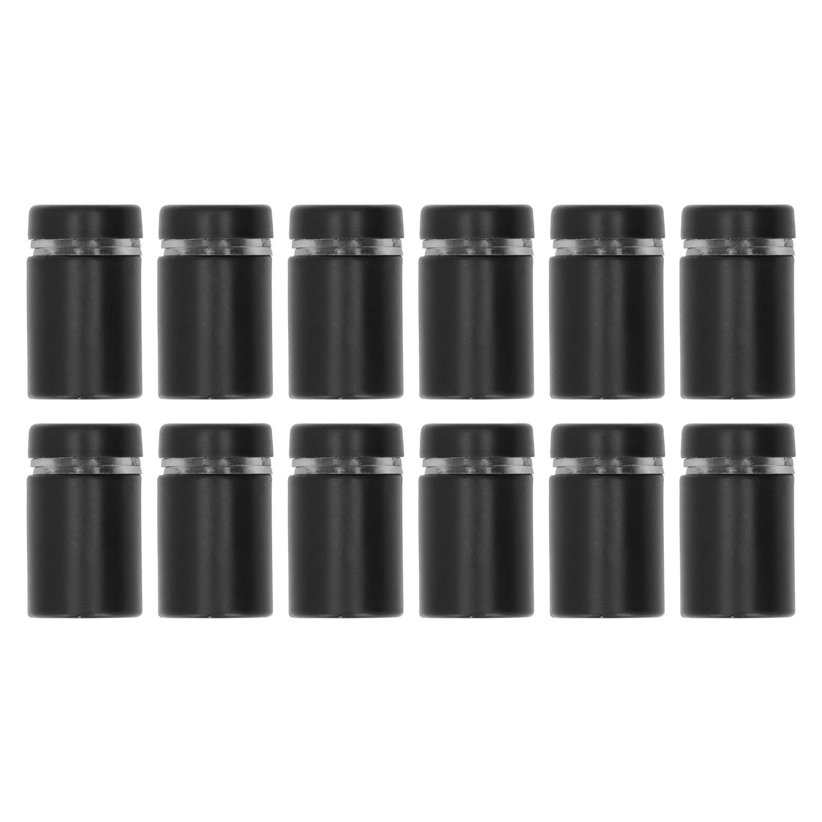 Set Mit 12 Mattschwarzen, Korrosionsbeständigen Edelstahl-werbenägeln, Abstandshalter Für Acrylglas