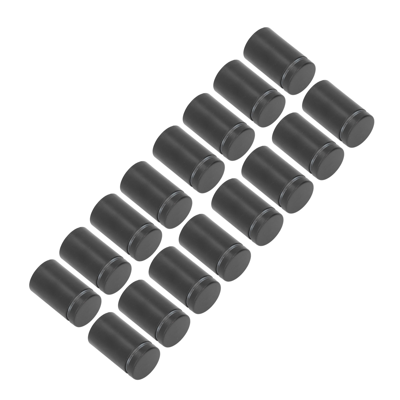 Packung Mit 12 Edelstahl-abstandsschrauben Für Werbewandhalterungen, Schwarze Acrylglasnägel