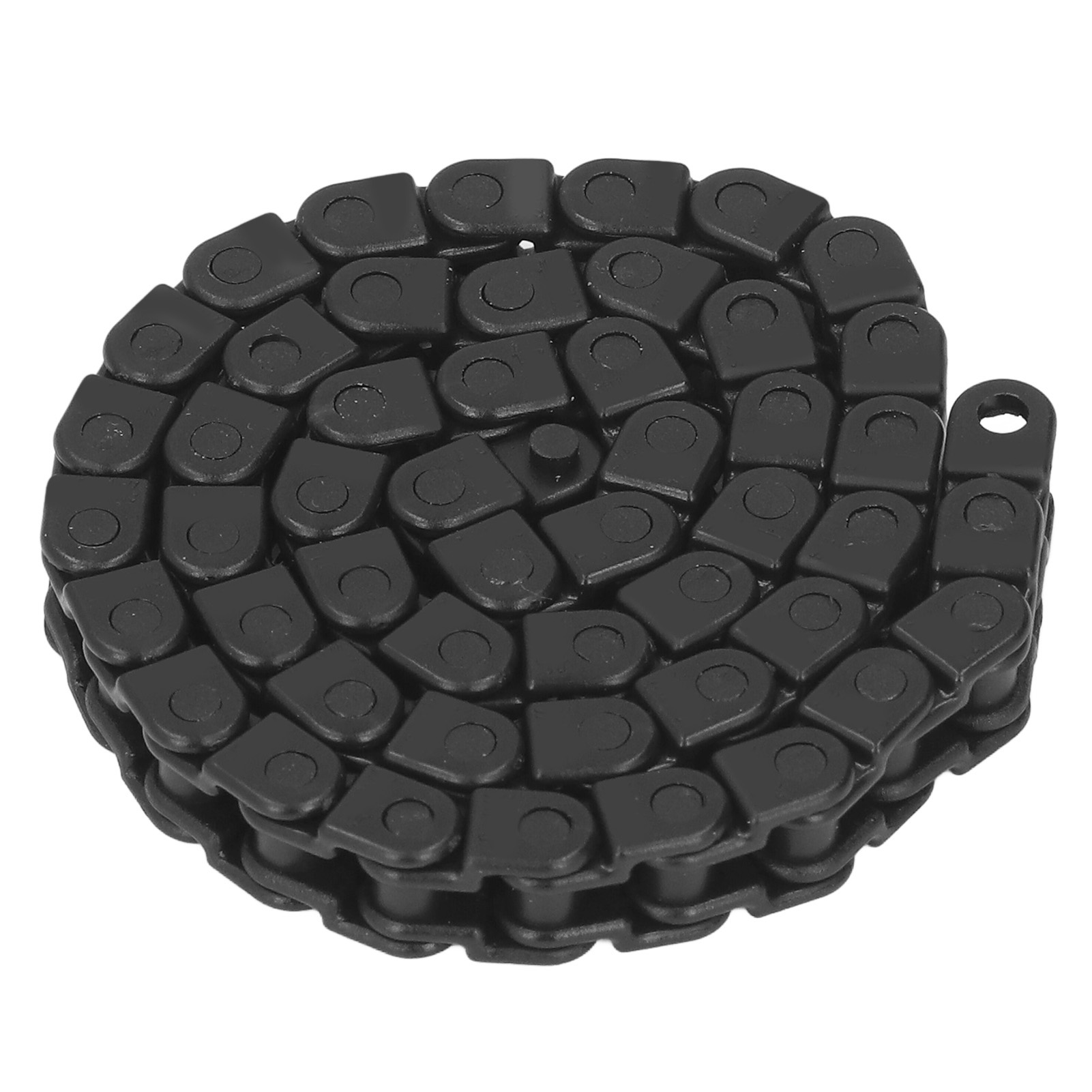 Schwarze, Geschlossene Kunststoff-kabelkette, Flexibel, 8 Mm Teilung, 400 Mm Länge, 50 Glieder