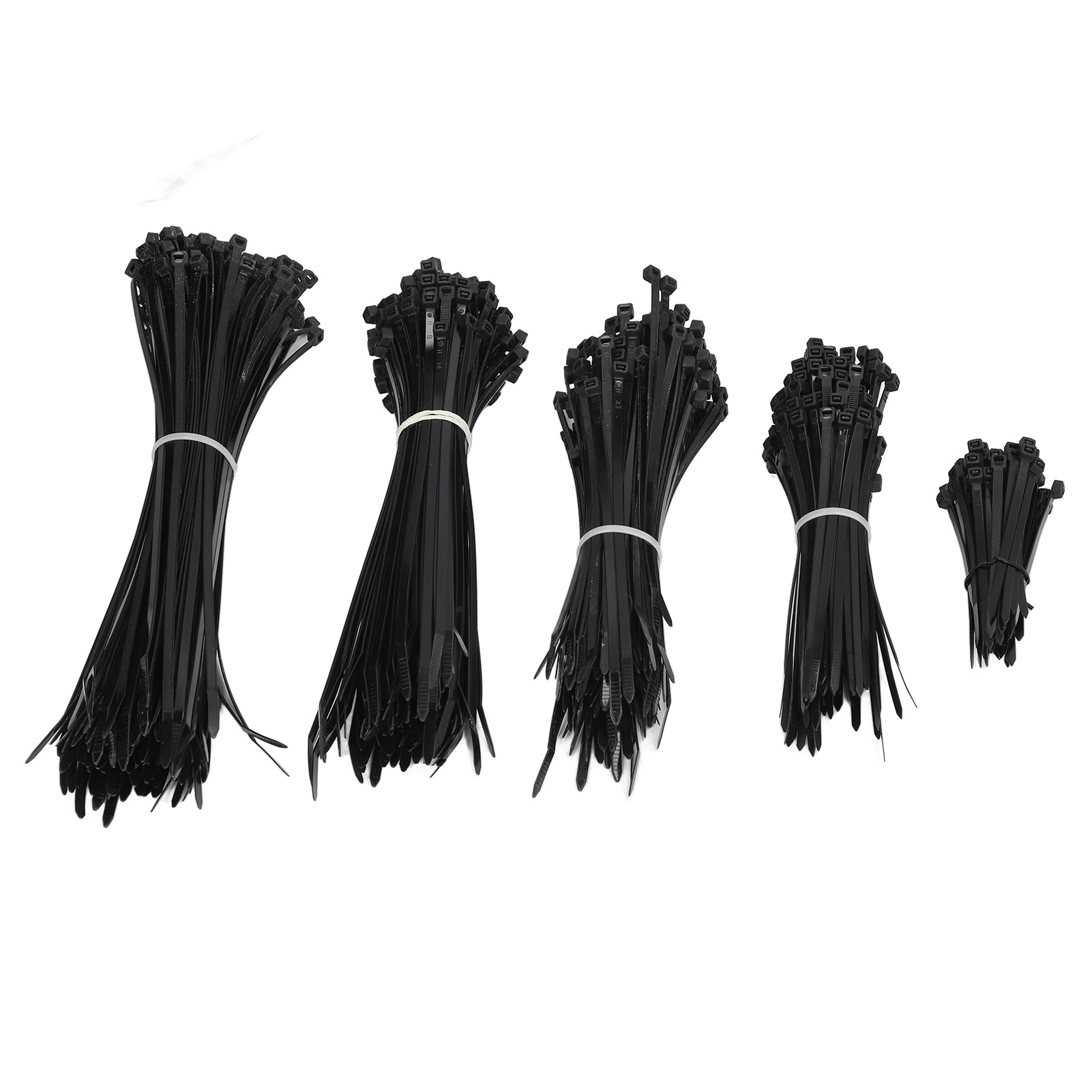 Set Mit 700 Selbstsichernden Kabelbindern (je 40 Lb) Für Rohre Und Elektrokabel, Schwarz