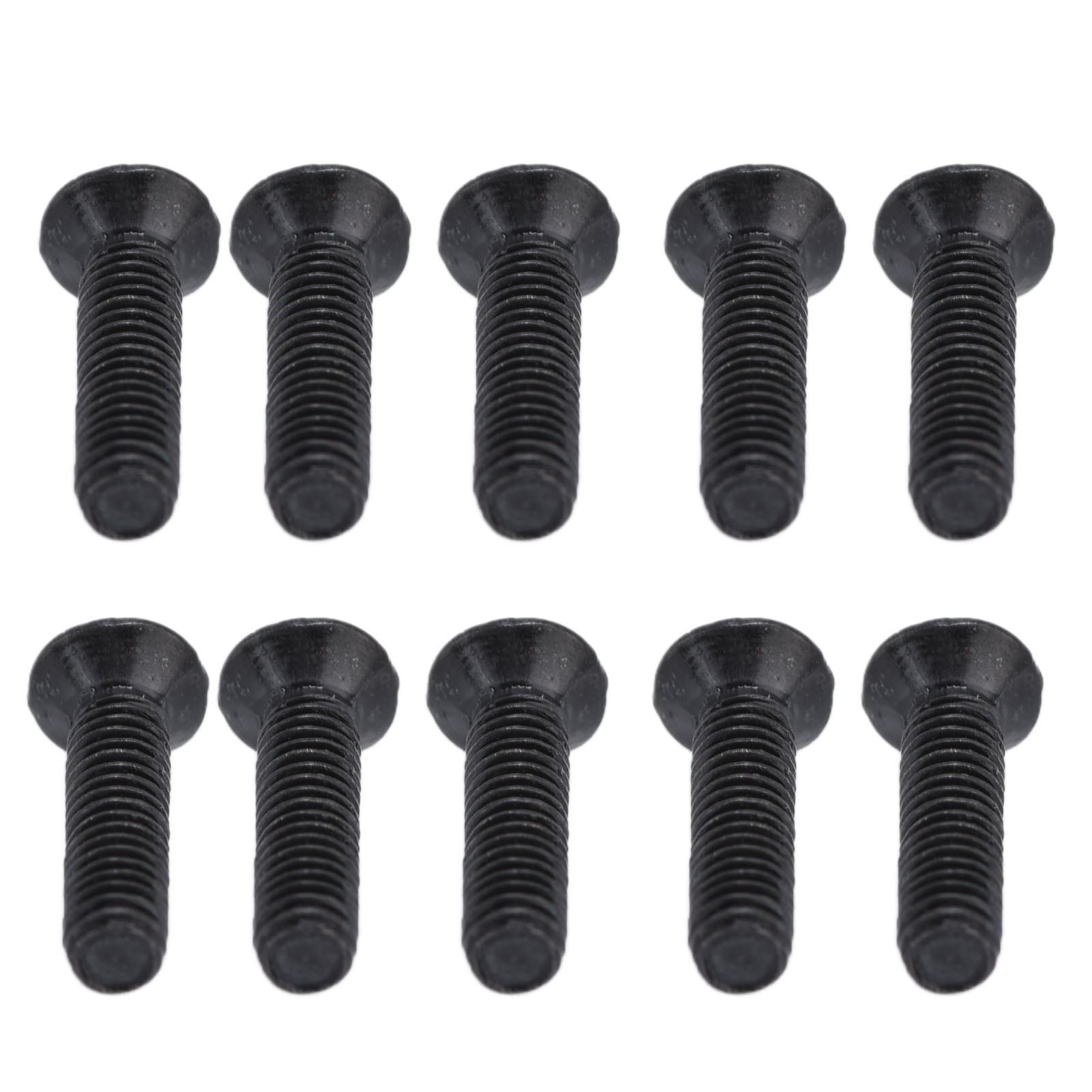 Satz Mit 50 Senkkopfschrauben Din 965, Schwarz Verzinkt, M3x12