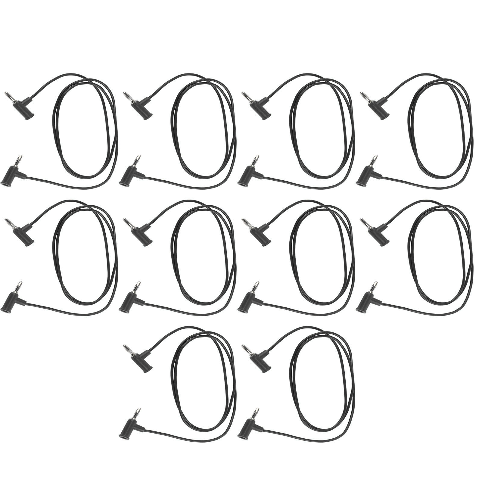 Set Mit 10 4-mm-bananensteckern, 30 V Ac, 60 V Dc, 19 A, Für Elektronikreparaturen (schwarz)