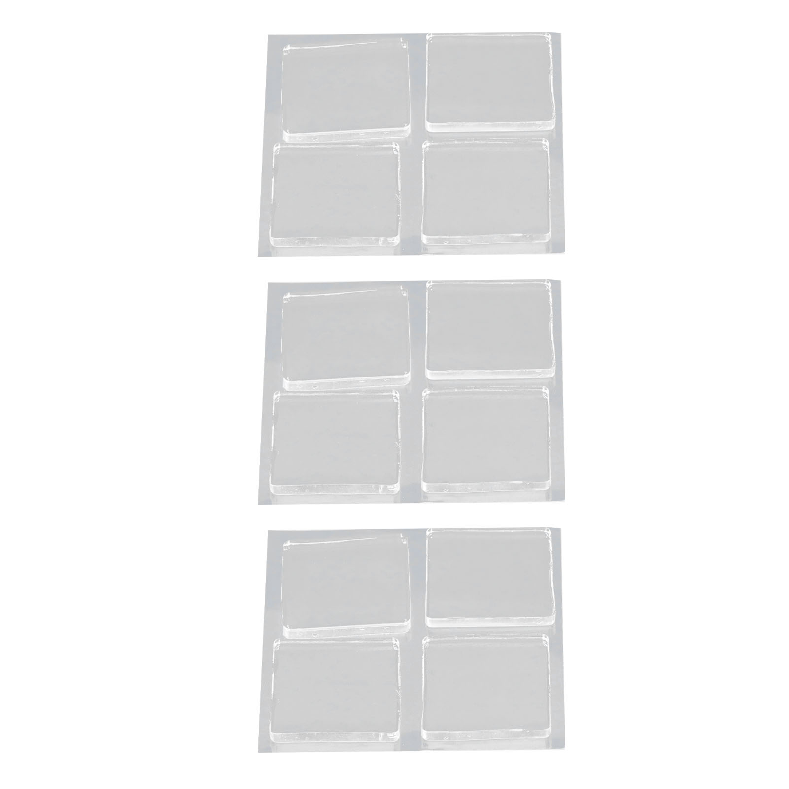 Packung Mit 12 Selbstklebenden, Transparenten, Quadratischen Antikollisionsschutzpads Für Schranktürgriffe
