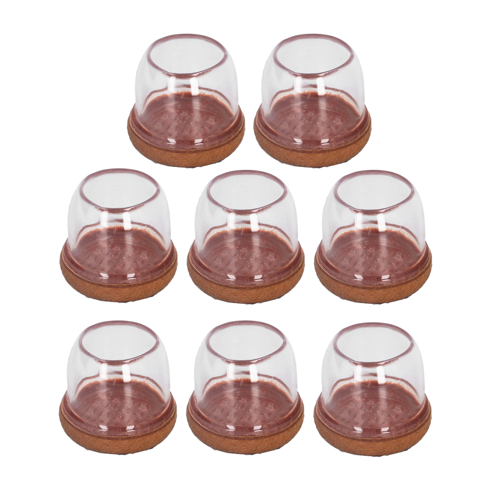 Set Mit 8 Stuhl-, Hocker- Und Tischbeinschonern, Geräuschlos, Dick, Transparent, Rund, L-förmig