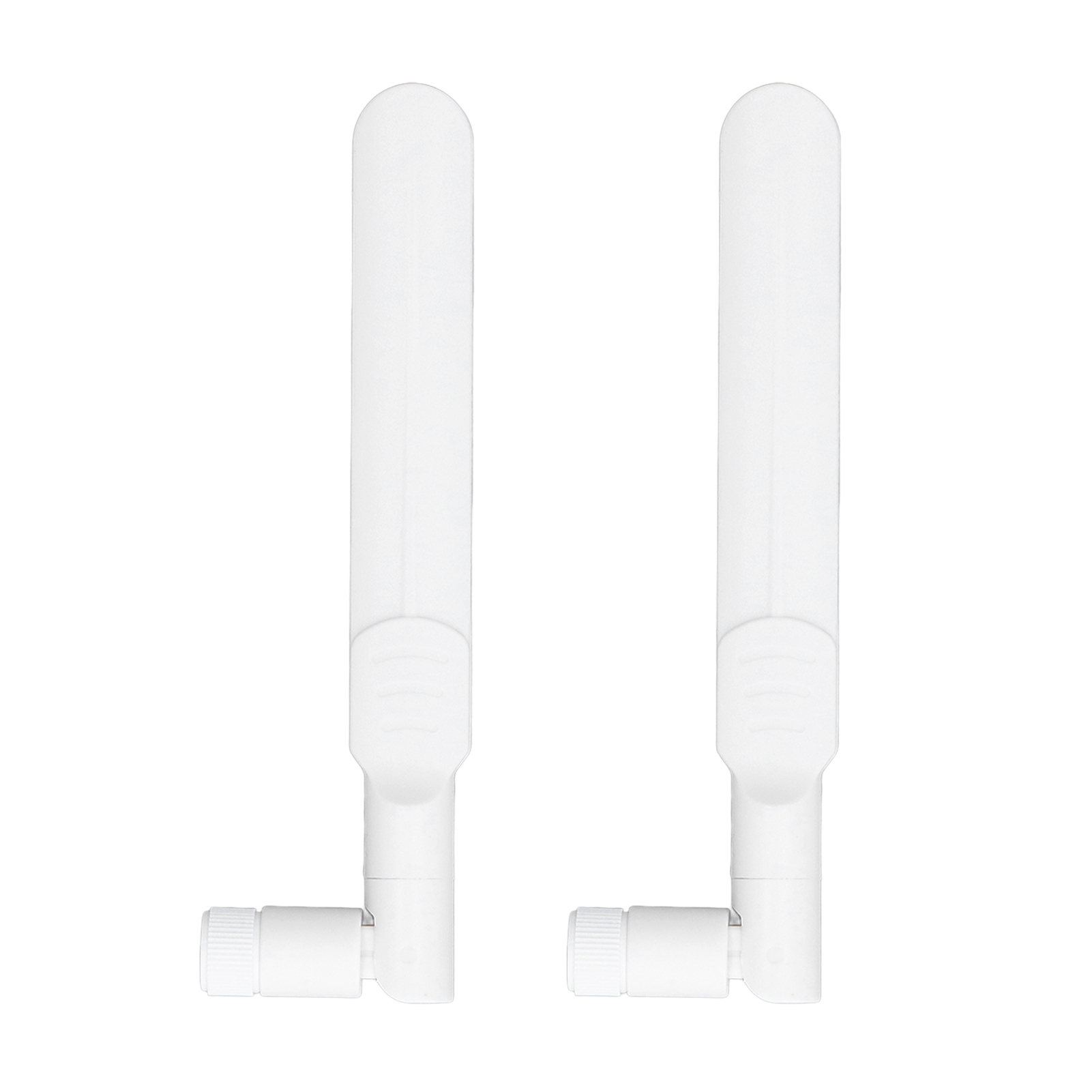 Packung Mit 2 Omnidirektionalen 2,4 Ghz/5,8 Ghz Antennen Für Wi-fi Router, Faltbarer Sma-stecker (männlich), Weißer Klebstoff.