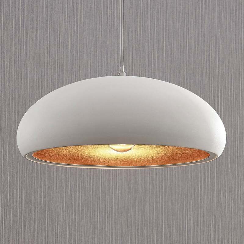 [gebraucht] B-ware Lindby Pendelleuchte Hängeleuchte Gerwina Led Lampe Dimmbar Weiß Gold Ø40cm