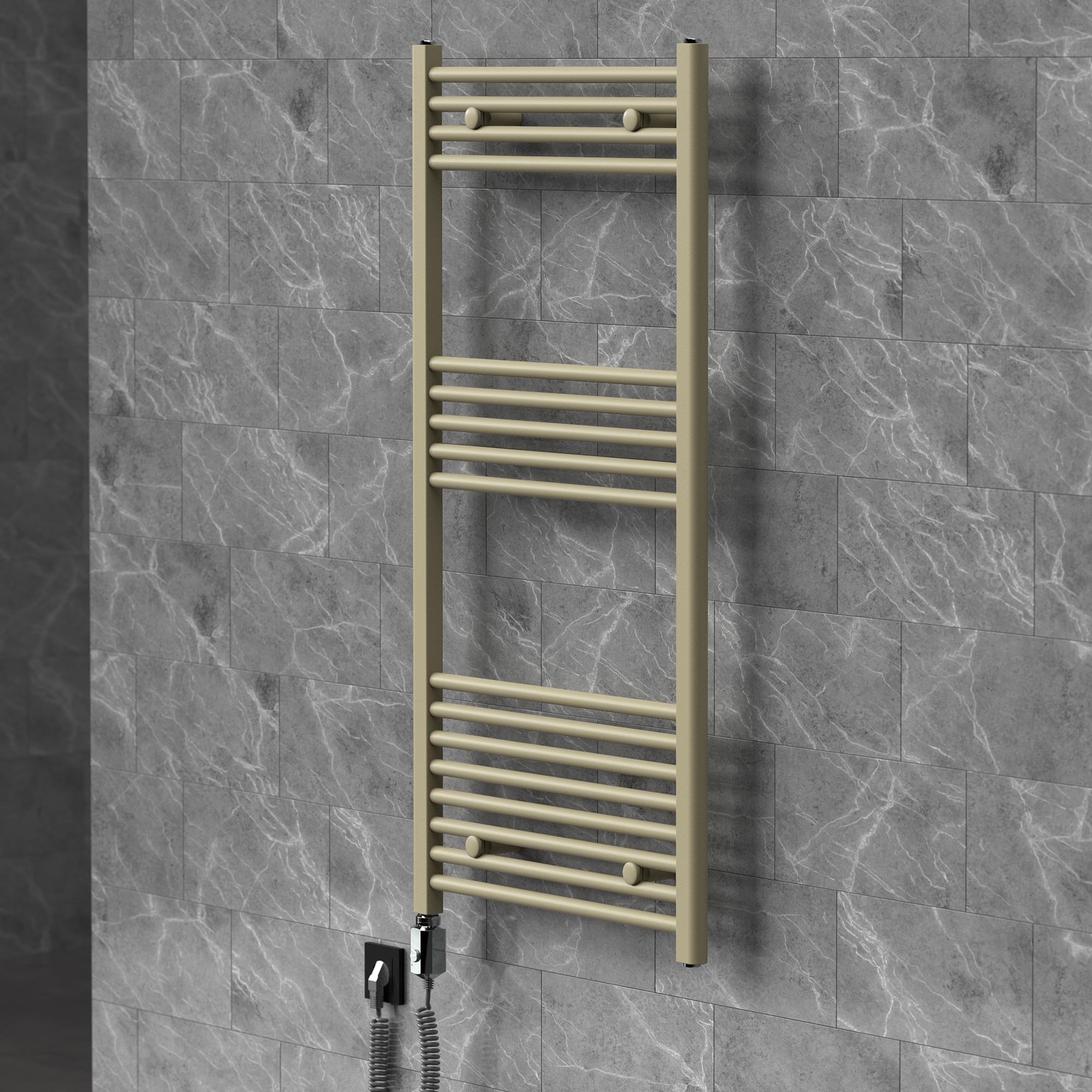 Luxebath Handtuchheizkörper Elektrisch 600 X 1200 Mm Badheizkörper Sahara
