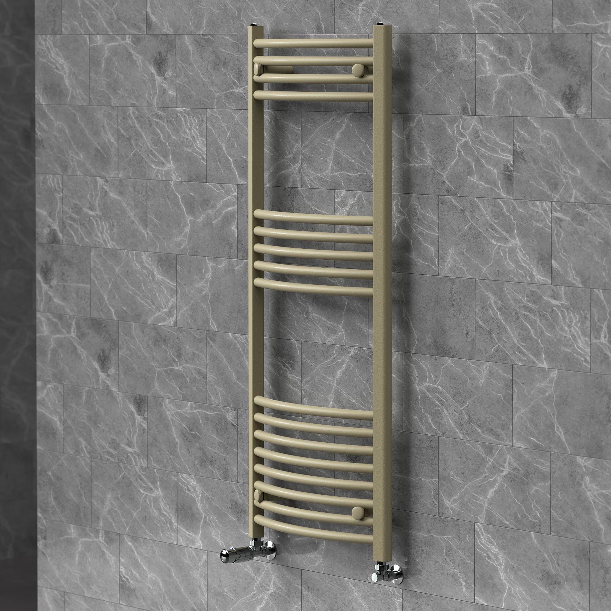 Luxebath Handtuchheizkörper 500x1200 Mm Badheizkörper Mit Thermostatventil