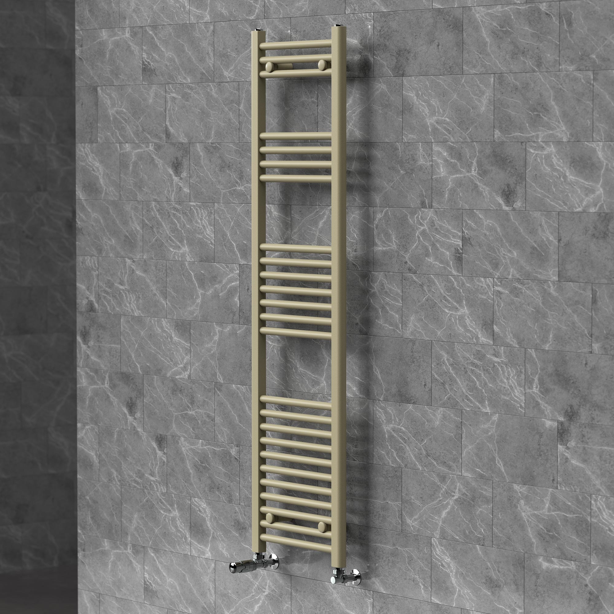Luxebath Handtuchheizkörper 400x1500 Mm Badheizkörper Mit Thermostatventil