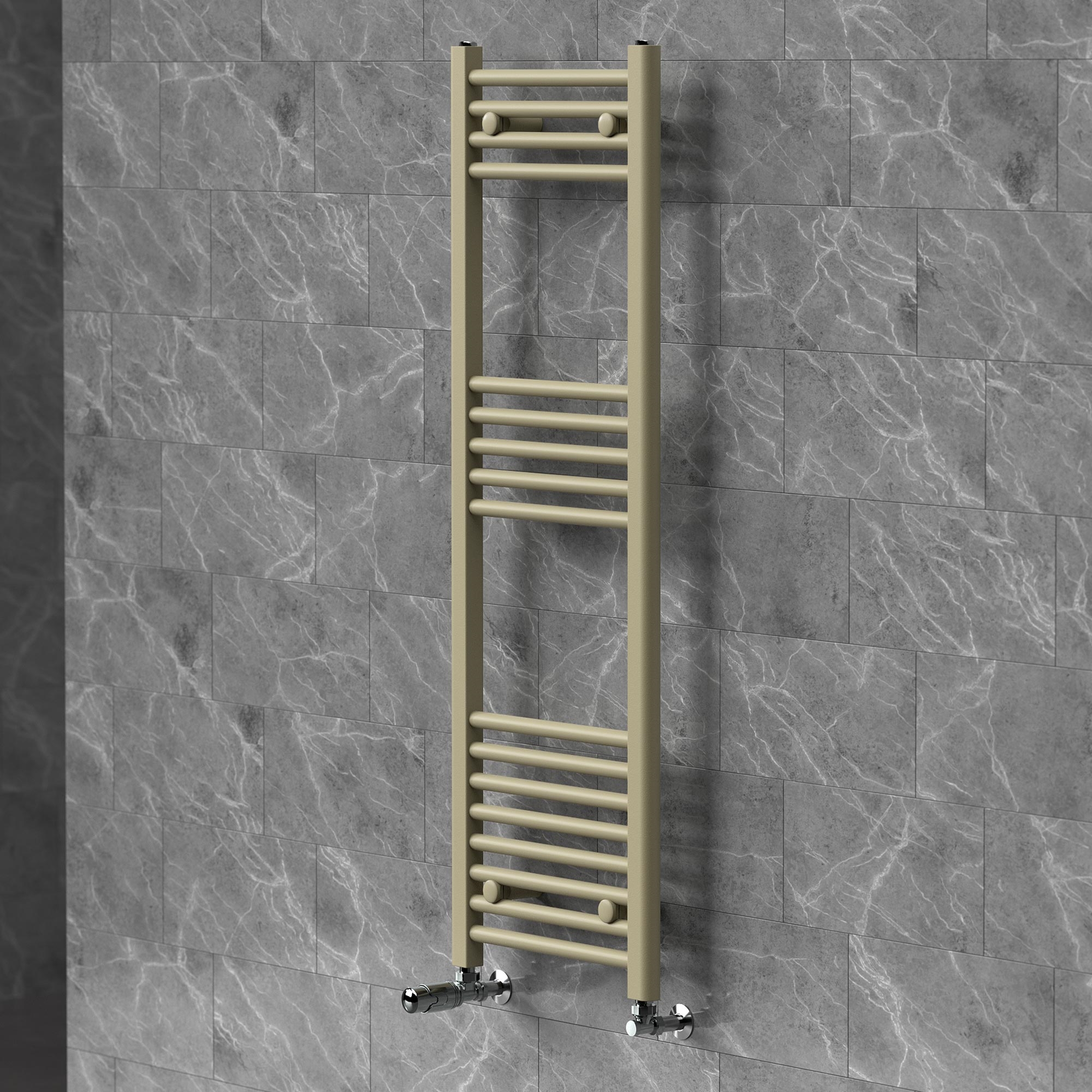 Luxebath Handtuchheizkörper 400x1200 Mm Badheizkörper Mit Thermostatventil