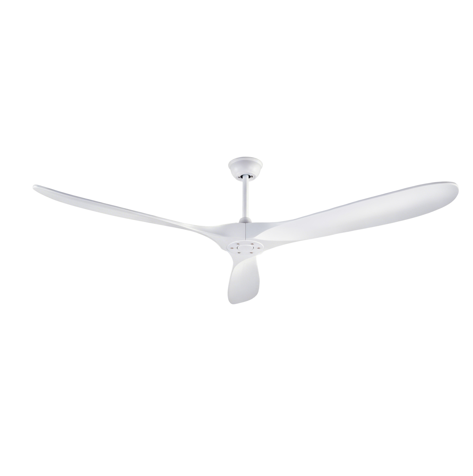 Deckenventilator 182,3 Cm Aus Metall Und Holz, Weiß, 6 Stufen, Für Große Räume – Meubliv