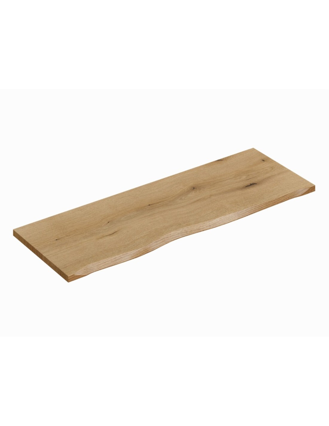 Plan Für Waschtisch Natoura 120,8 Cm Aus Mdf In Cremone-eiche-optik Mit Naturbelassener Kante