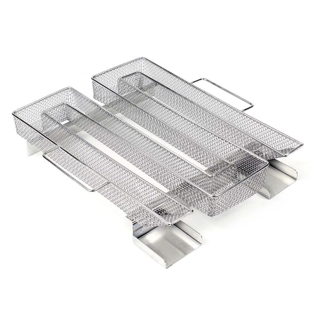 Wiltec - bbq Sparbrand 22x20,5x4,5cm Kaltrauchgenerator aus Edelstahl Brennzeit bis zu 8 h, Kaltraucherzeuger zum Kalträuchern Smoker