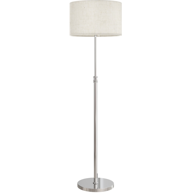 Höhenverstellbare Stehlampe Mit Stoffschirm Und Fernbedienung, Beige