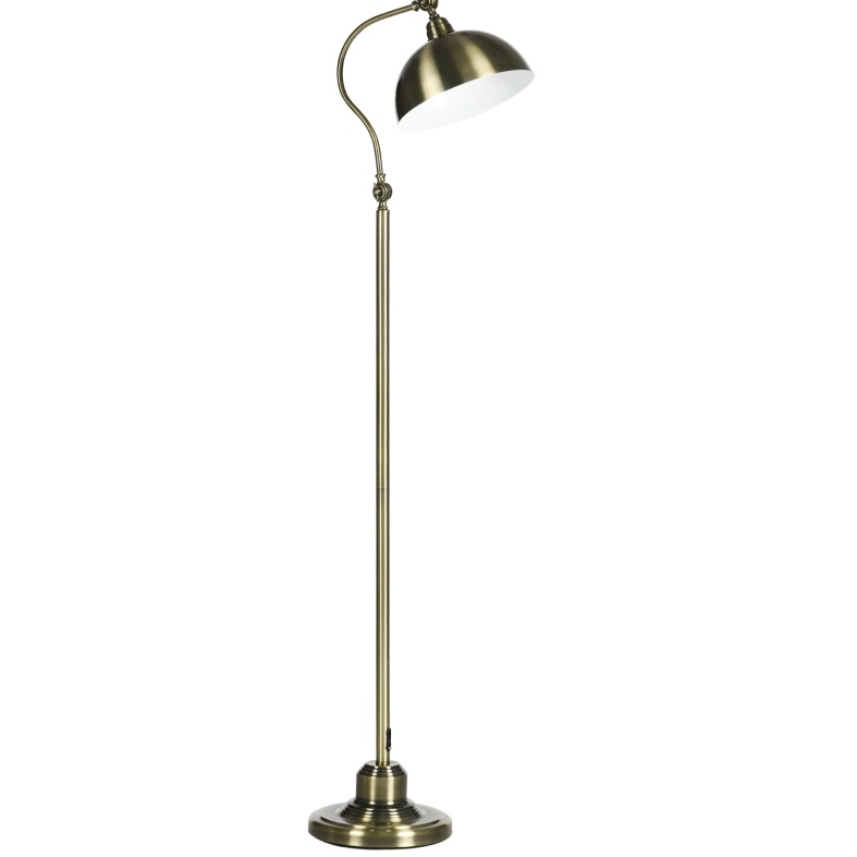 Retro-bogenlampe Aus Metall In Bronze Mit Verstellbarem E27-lampenschirm Modenuit
