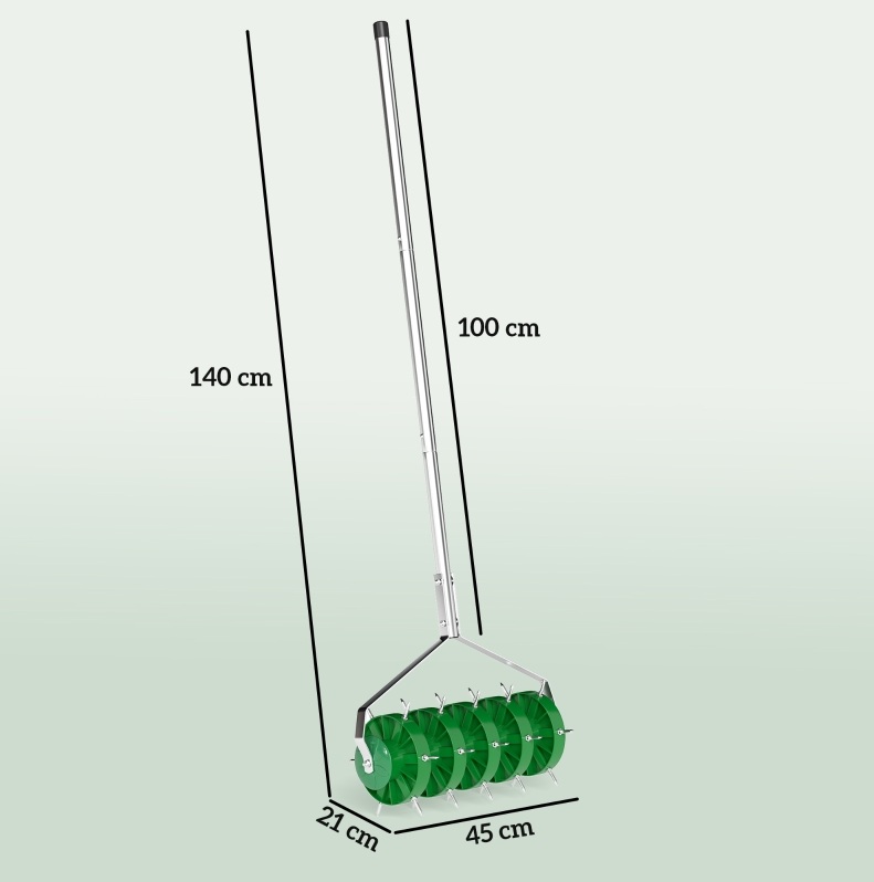 Manueller Rasenlüfter 45 Cm Mit 30 Stahlspitzen Modenuit