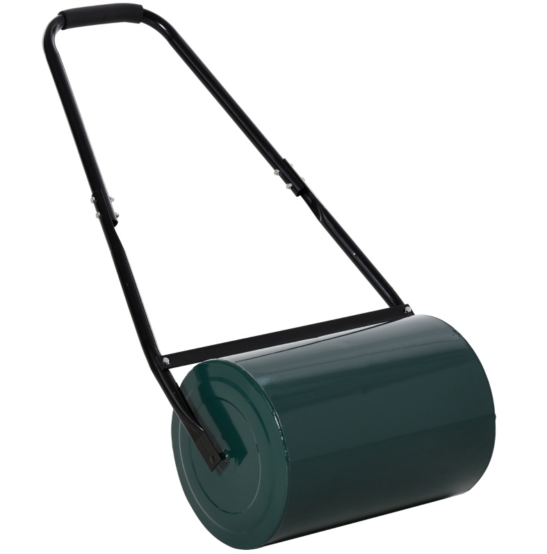 Grüner Metall-rasenroller Mit U-griff 102 X 50 X 30 Cm