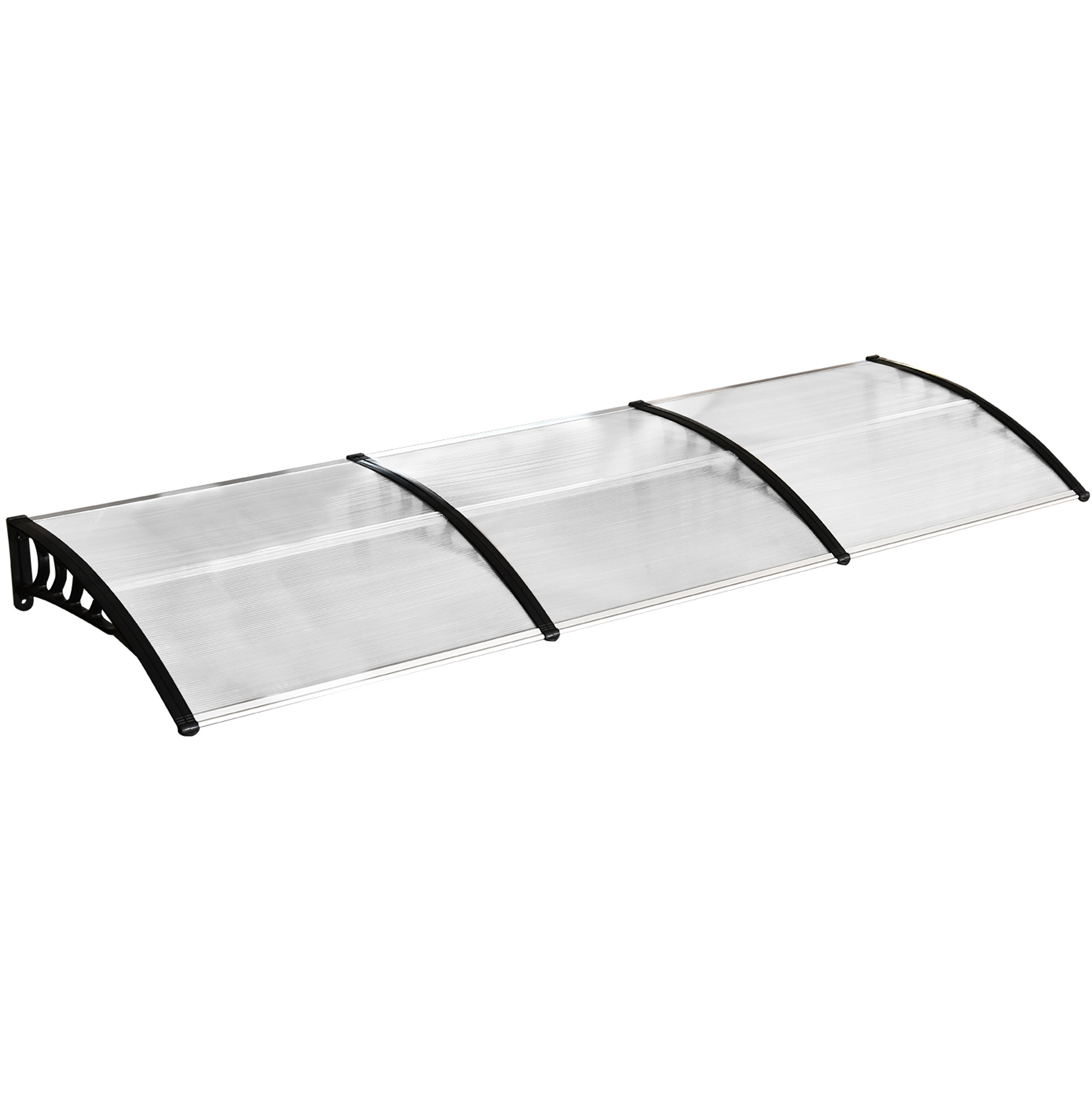 Tür- Und Fenstervordach 295 X 90 Cm Aus Polycarbonat Mit Uv-schutz