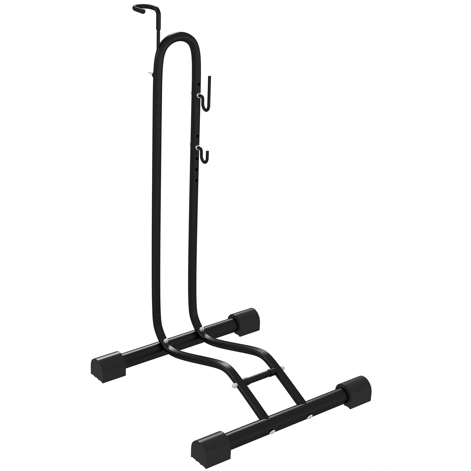 Vertikaler Und Horizontaler Fahrradständer Aus Metall 45 X 44 X 118 Cm Schwarz