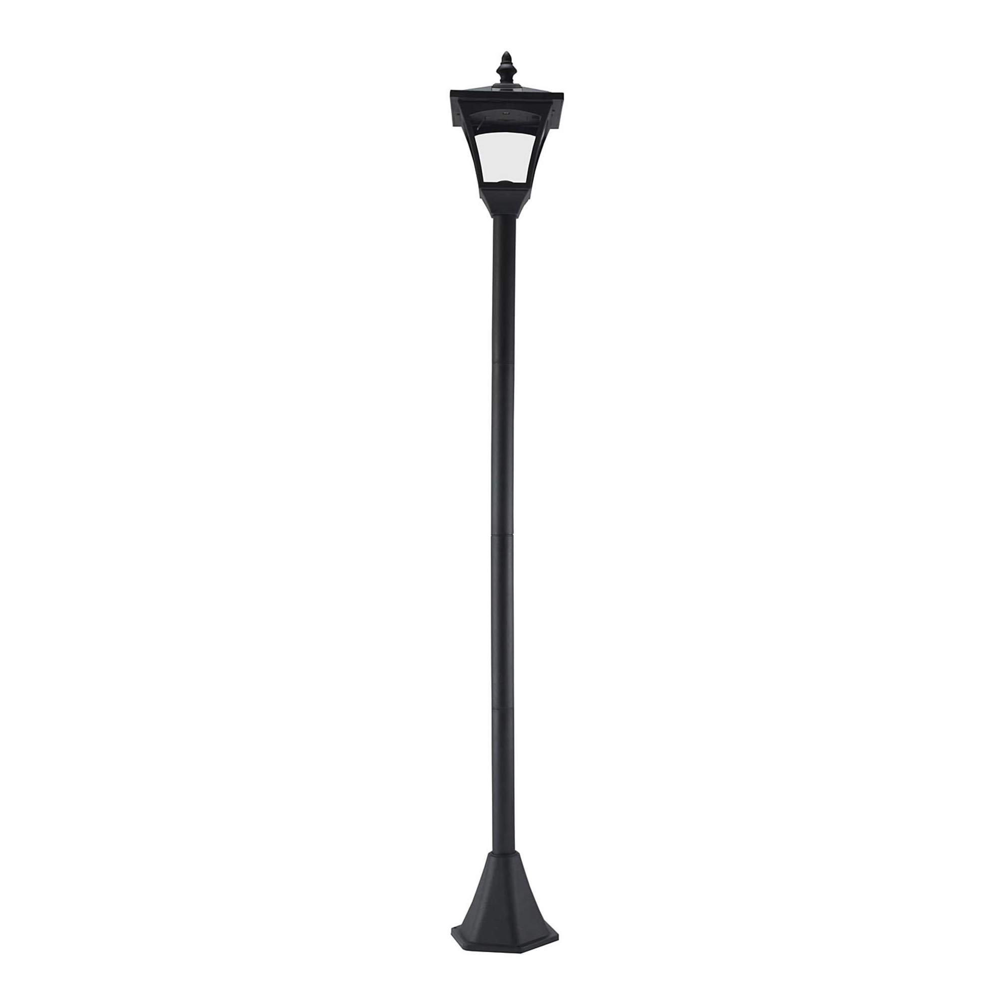 Solar-garten- Und Wegeleuchte Led Schwarz 15 X 15 X 120 Cm Modenuit
