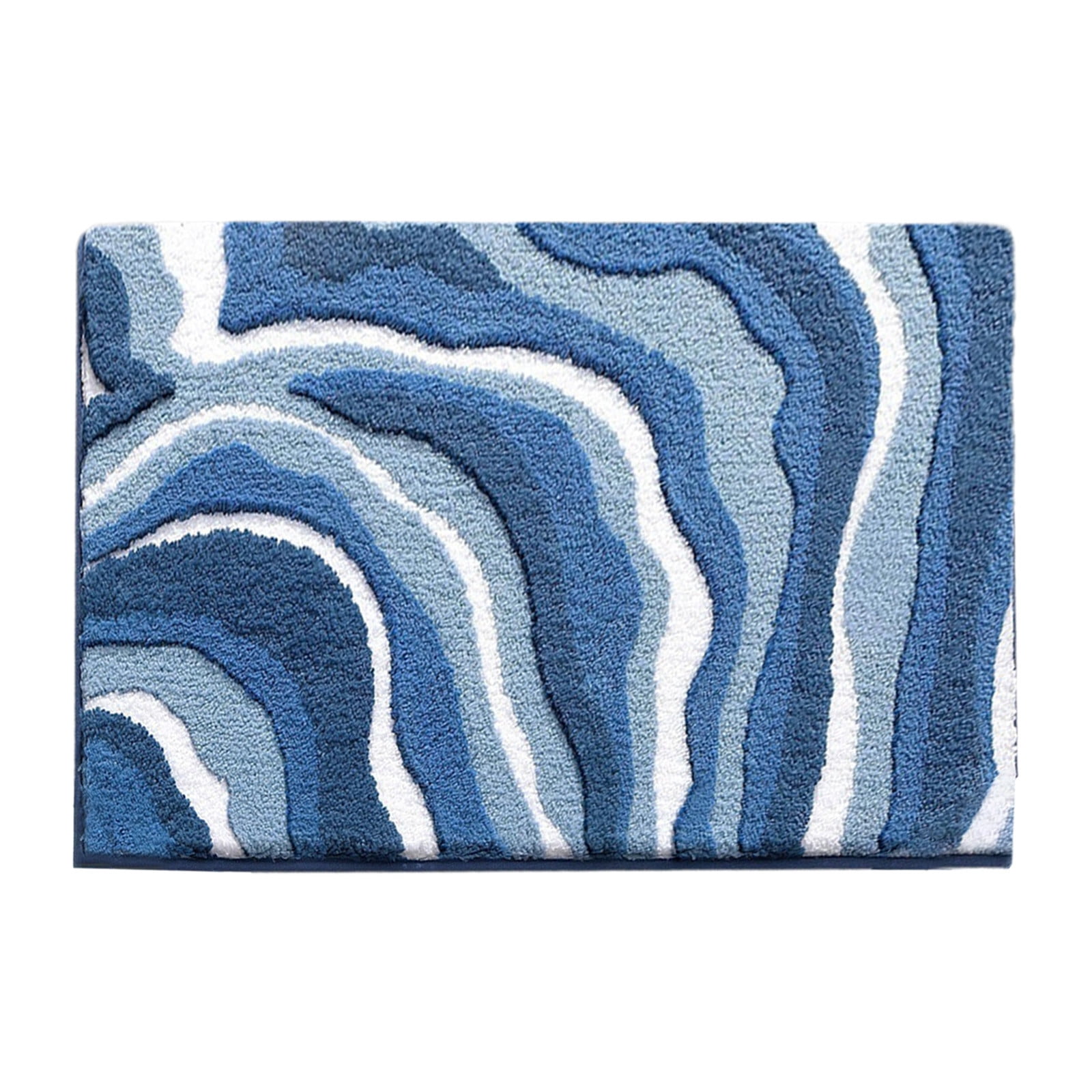 Strandmotiv-badezimmerteppich, Dusch- Und Badewannendekoration Saugfähige Mikrofasermatte, Ideal Für Strände, Schlafzimmer, Wohnzimmer Und Eingangsbereiche.
