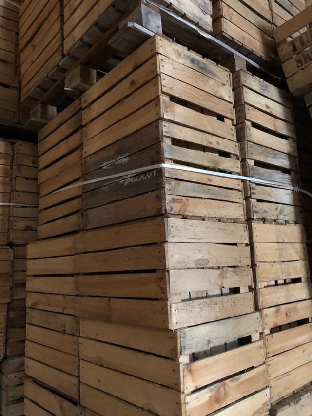 Kistenkolli Altes Land - 3er Set Holzkiste Johanna -b Ware